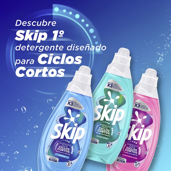 anti-odour washing machine liquid detergent for short cycles bottle 37 dose