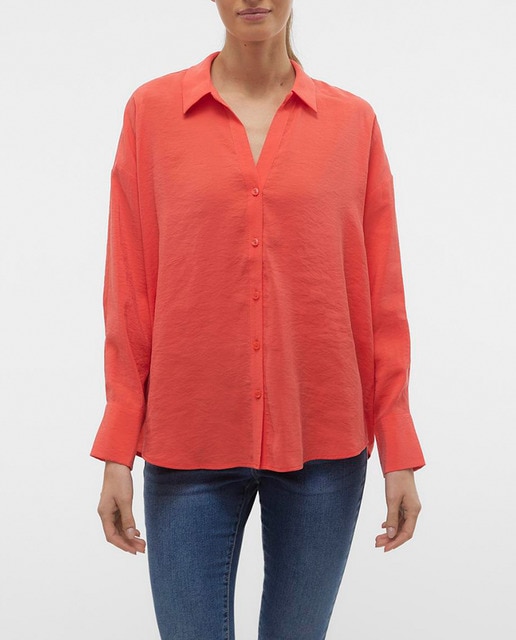 Imagen 0 de Camisa oversize de mujer manga larga