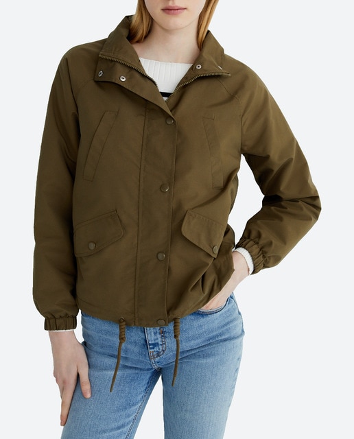 Imagen 0 de Parka corta de mujer con cremallera oculta