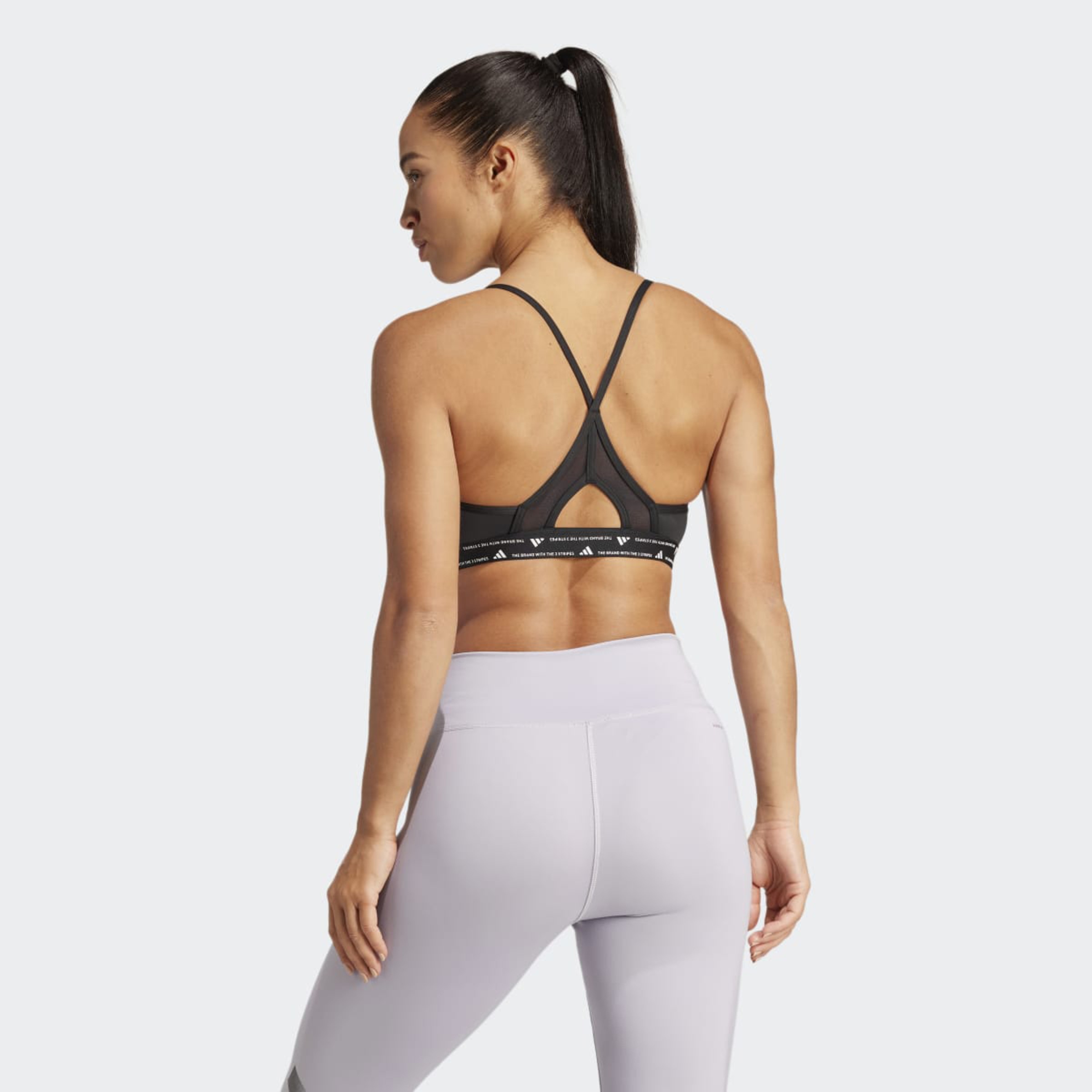 Top Desportivo Aeroreact Training 3 Faixas Preto-2