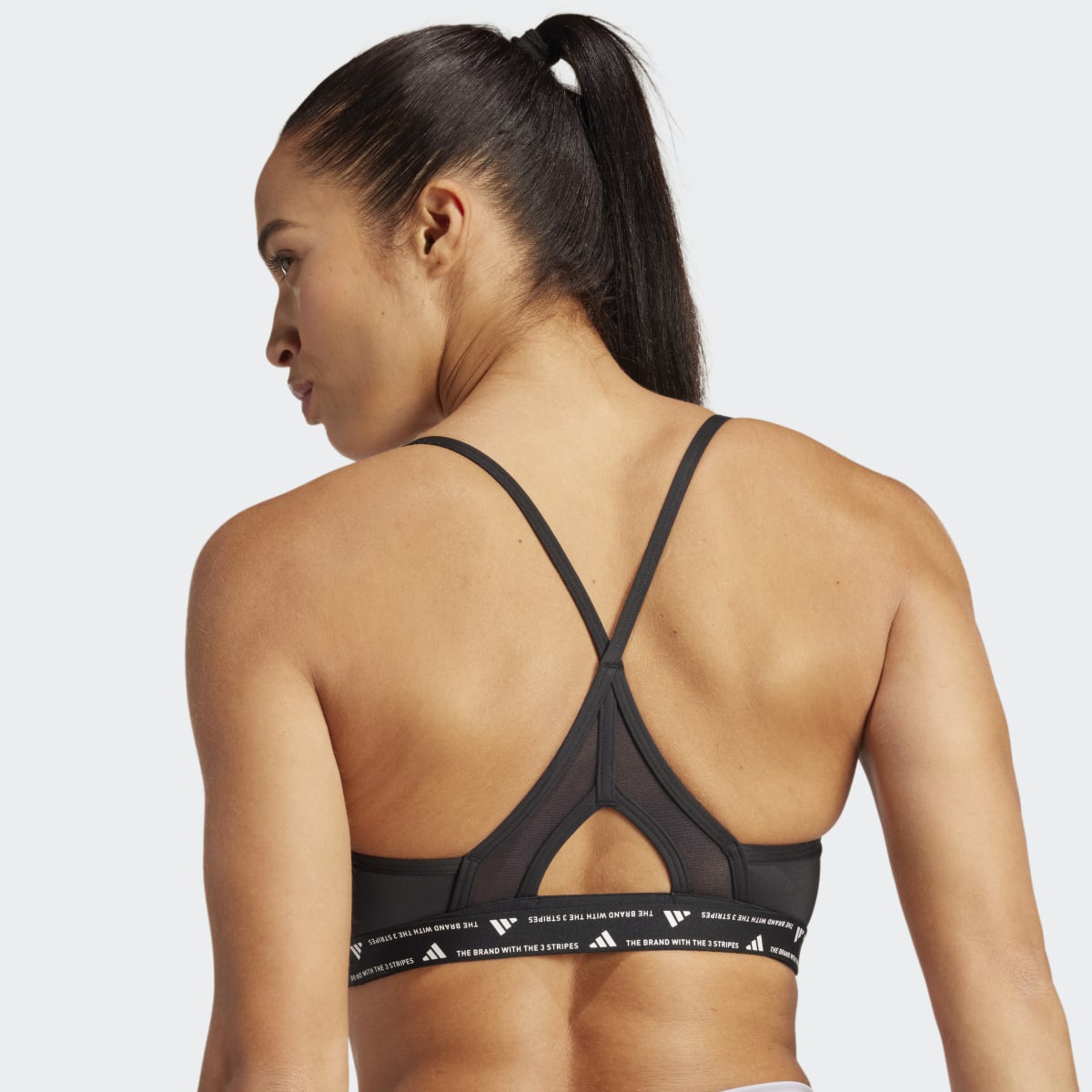 Top Desportivo Aeroreact Training 3 Faixas Preto-4
