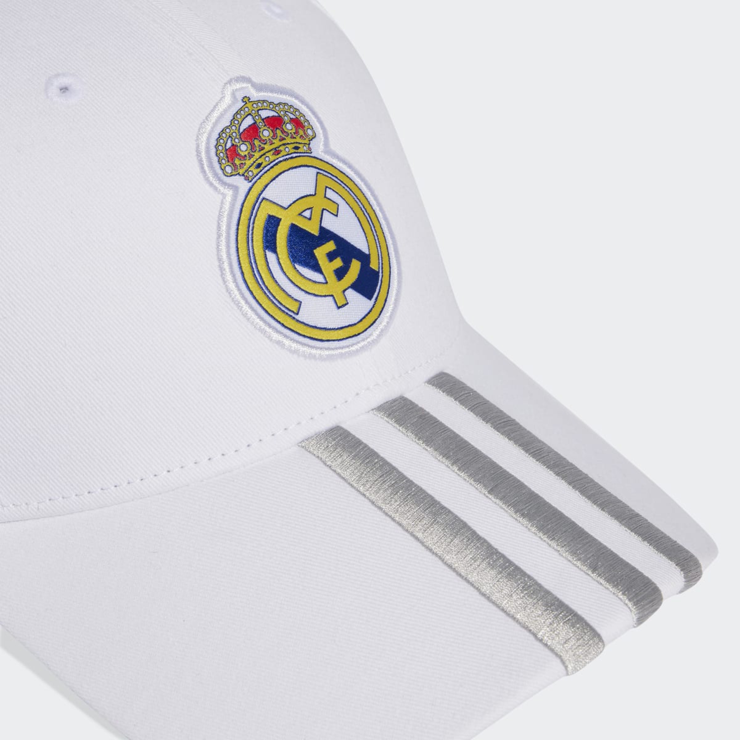 Boné 1.º Equipamento Real Madrid CF 2025-2026 Baseball Branco-4