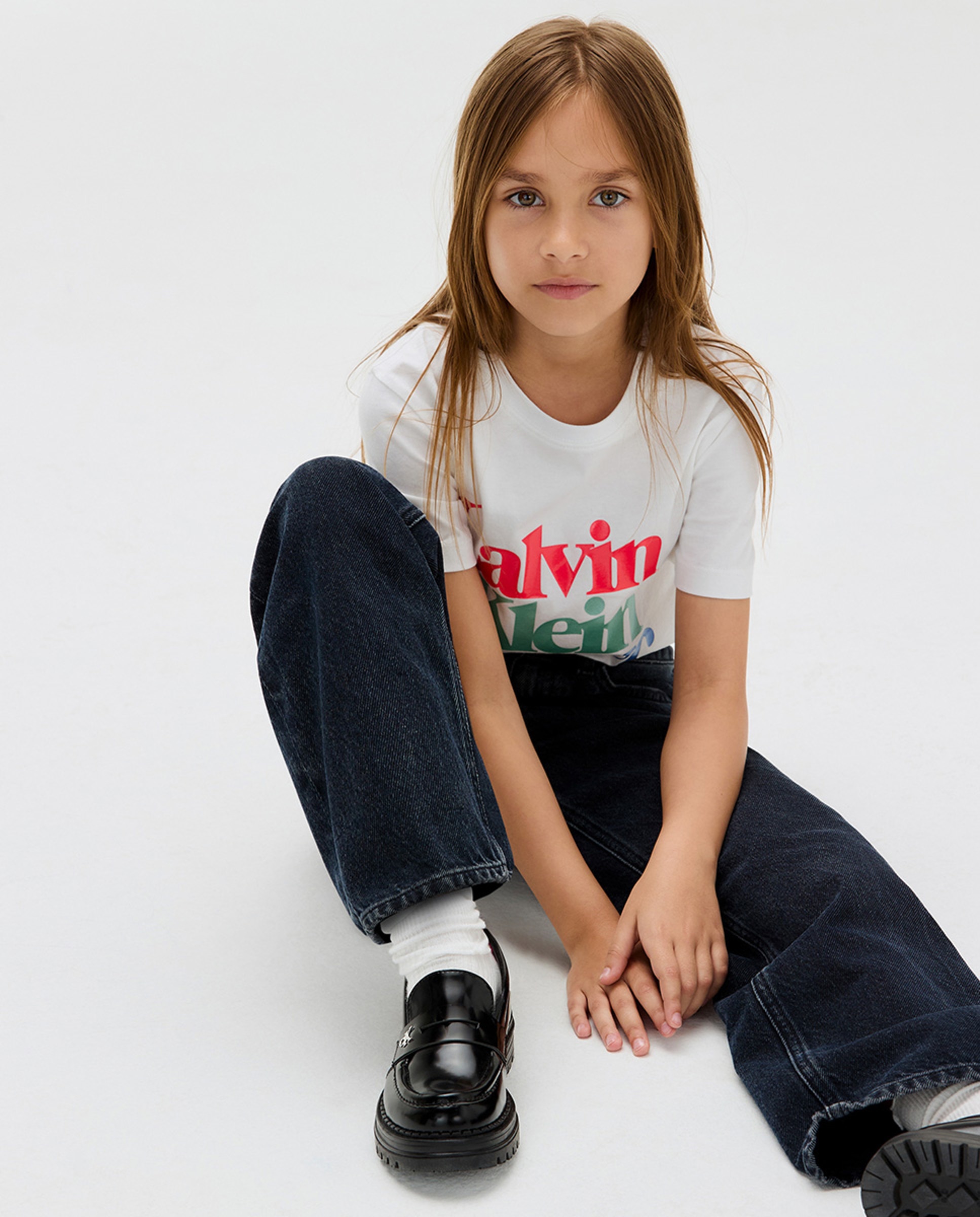 T-shirt com Ilustração Branco-1