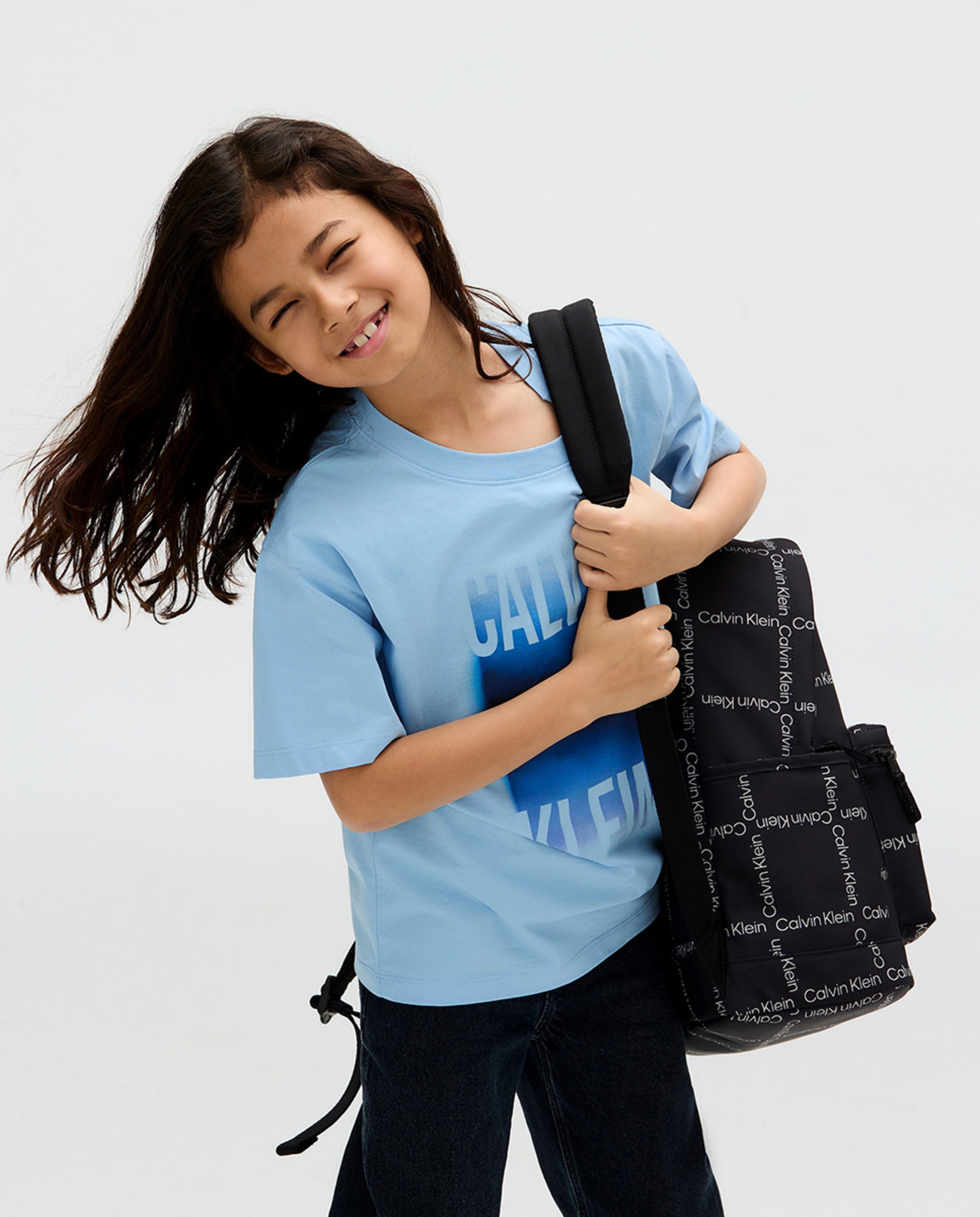 Mochila Infantil com Estampado e Logótipo Preto-4