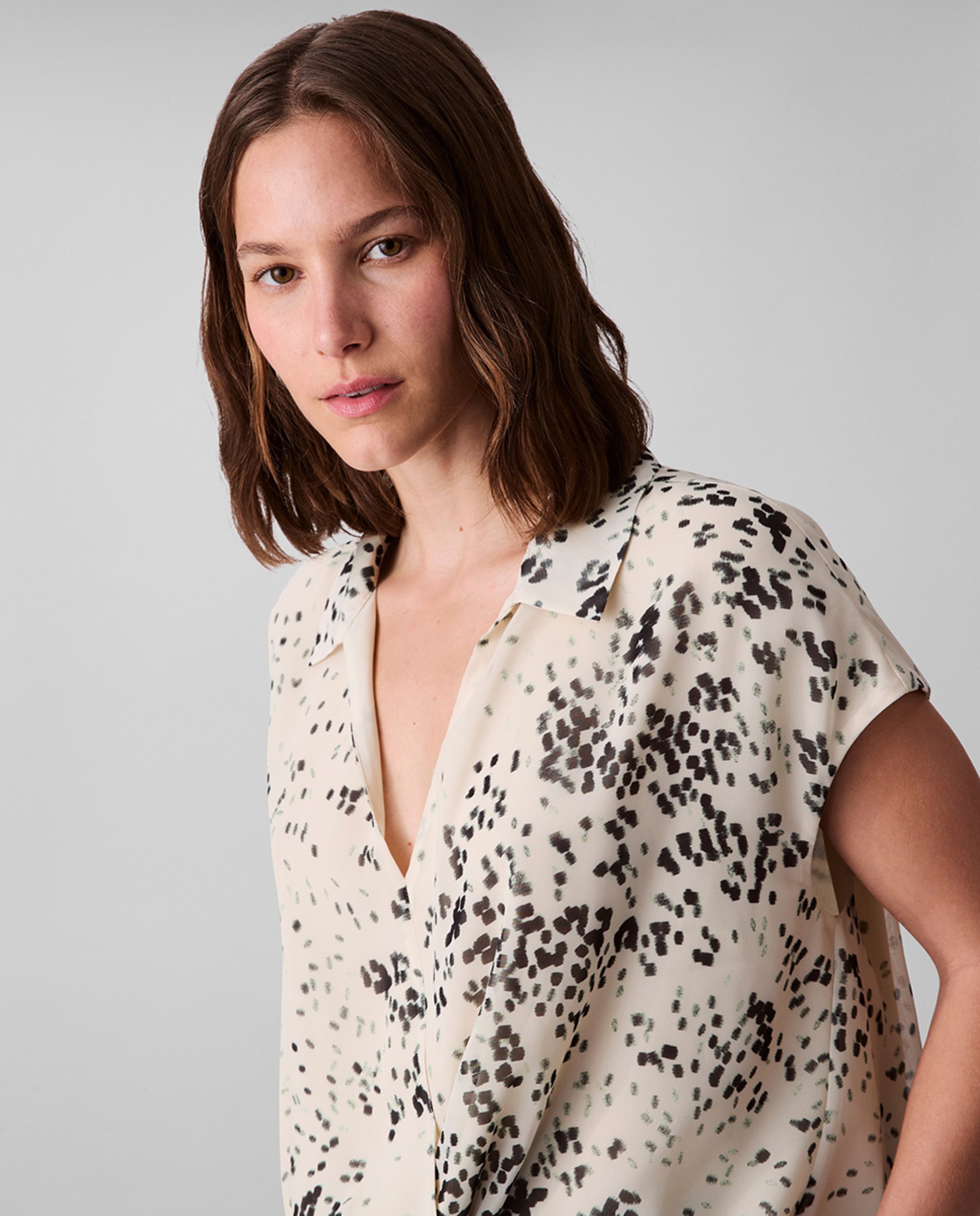 Blusa sem mangas Creme-3