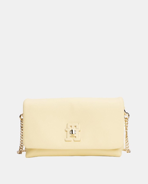 Imagen 0 de Bolso estilo mini crossover de mujer en color crema de Tommy Hilfiger