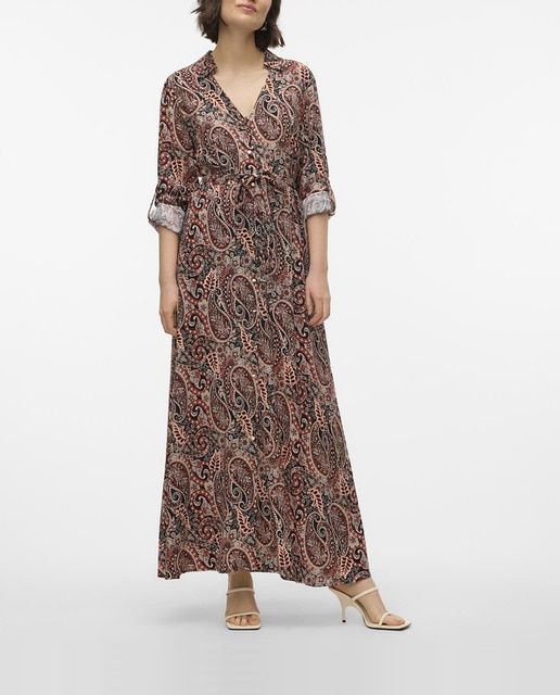 Imagen 0 de Vestido largo de estampado cachemir