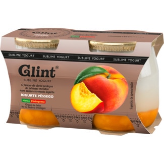 Iogurte de Pêssego pack 2 unidades embalagem 125 g - Glint
