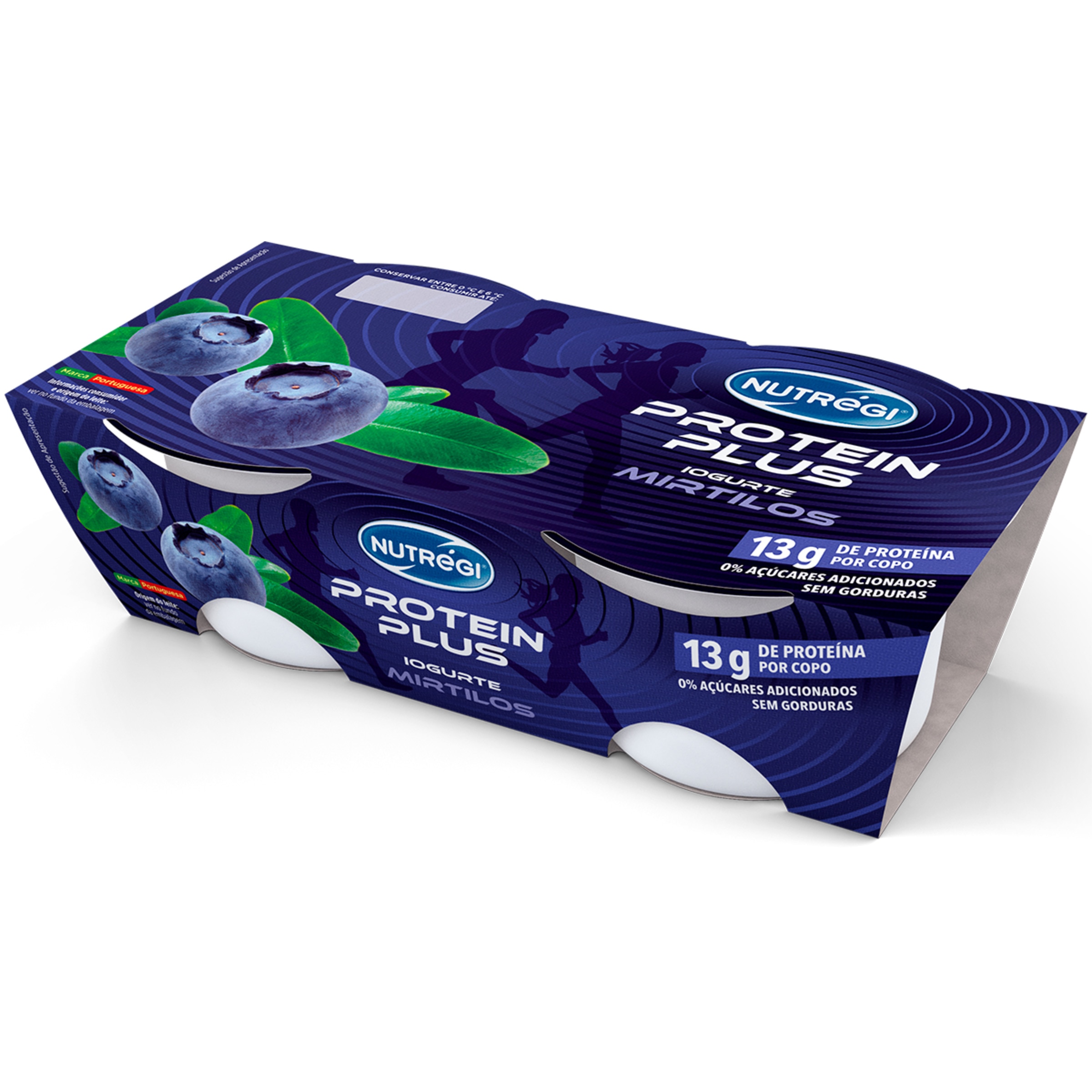 Iogurte Proteína Magro de Mirtilo Pack 2 unidades embalagem 140 g