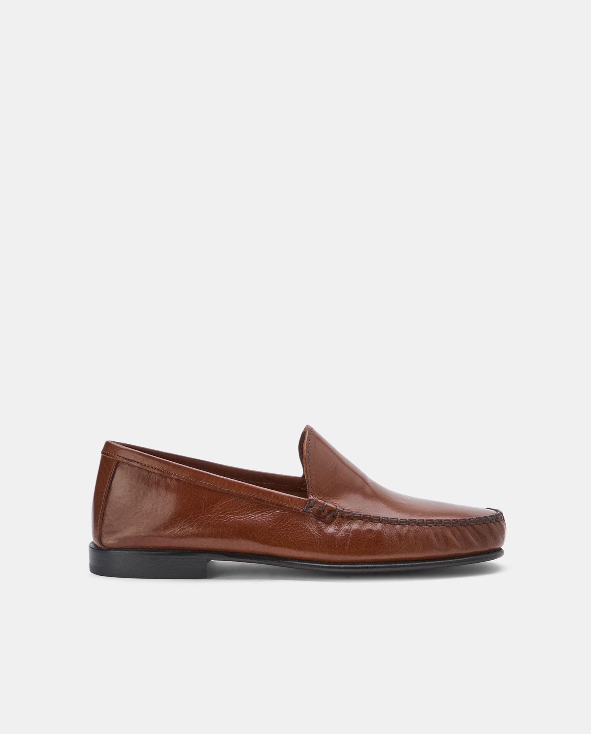 Mocassins Fernando com Travessão e em Pele Couro-1