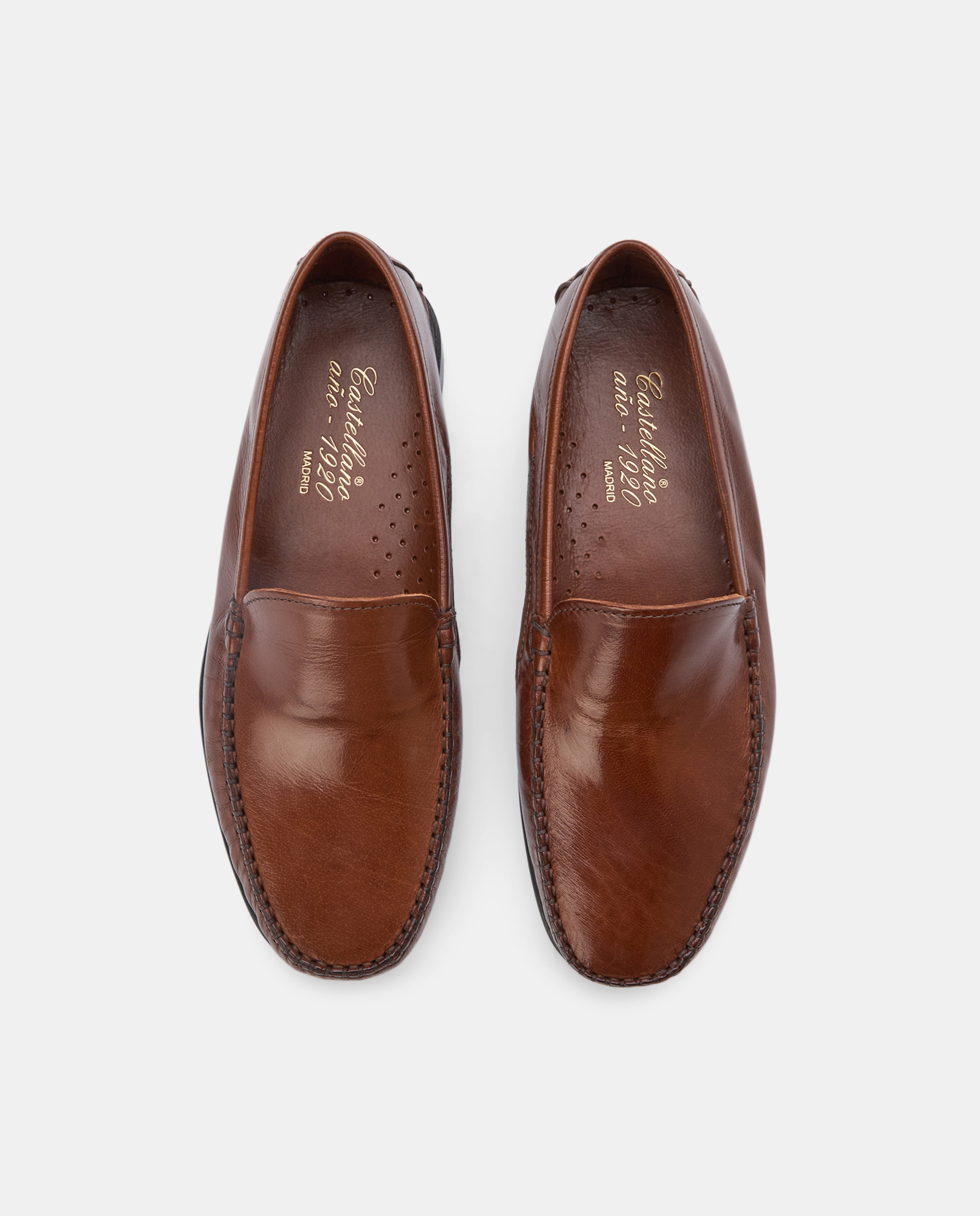 Mocassins Fernando com Travessão e em Pele Couro-3