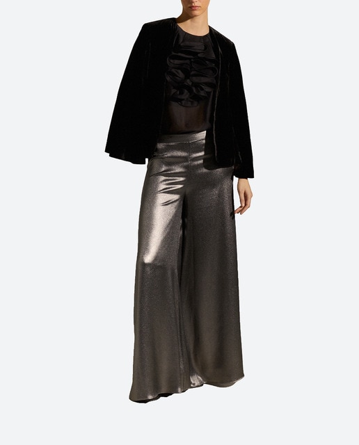 Imagen 0 de Pantalón de mujer ancho de lamé