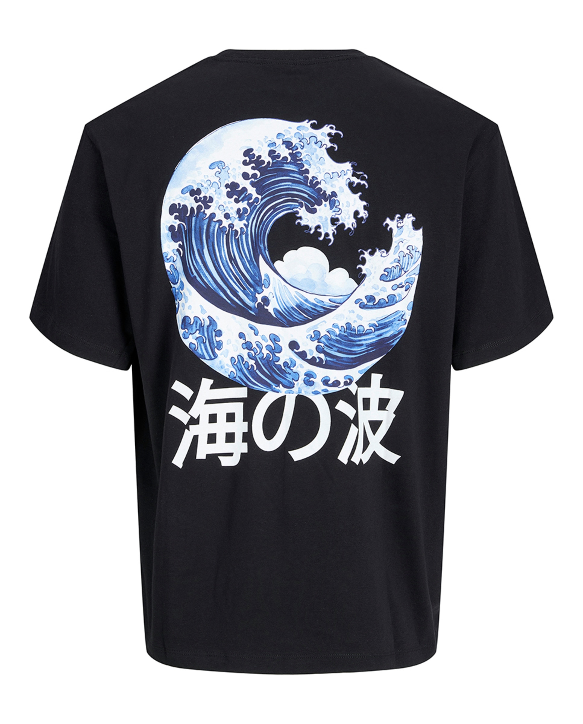 T-shirt de Manga Curta com Estampado Lateral e Backprint Preto-7