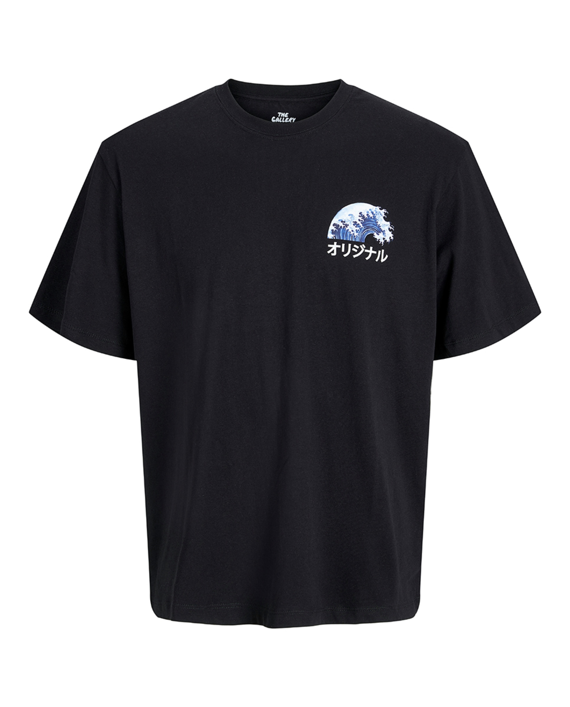T-shirt de Manga Curta com Estampado Lateral e Backprint Preto-6