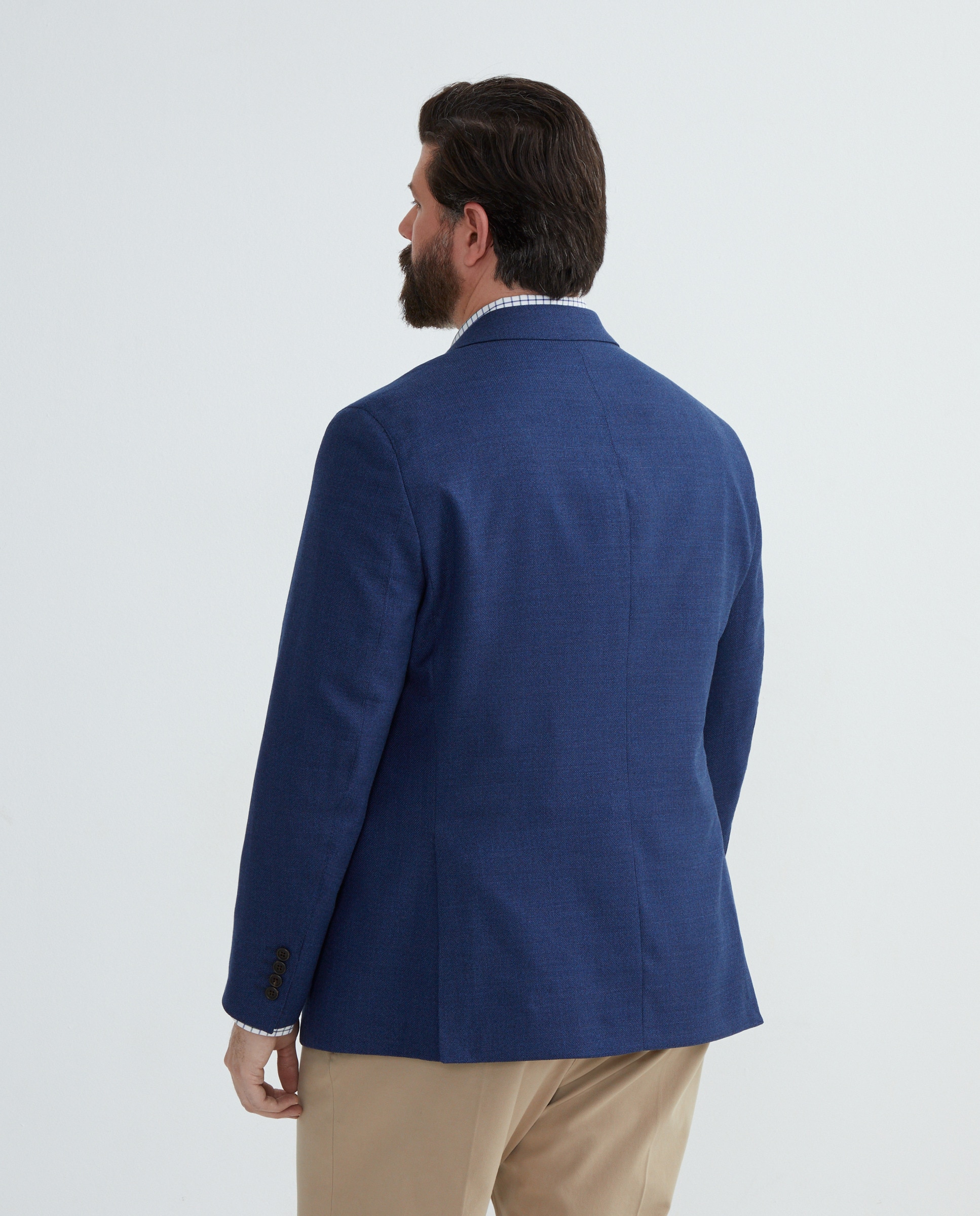 Blazer Desportivo com Estrutura Azul-3