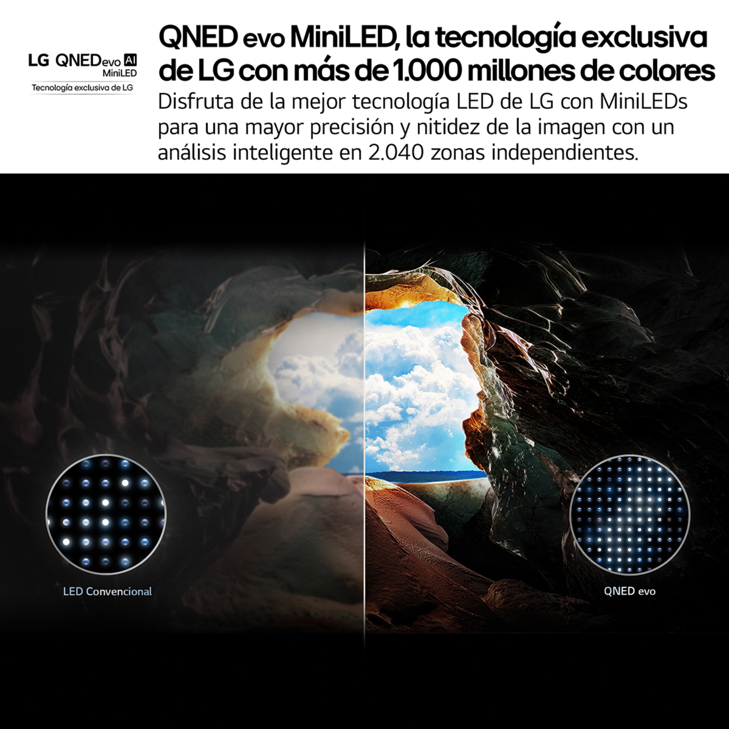 TV QNED evo MiniLED AI 164cm (65") LG 65QNED85A6C, 4K Smart TV Negro-4