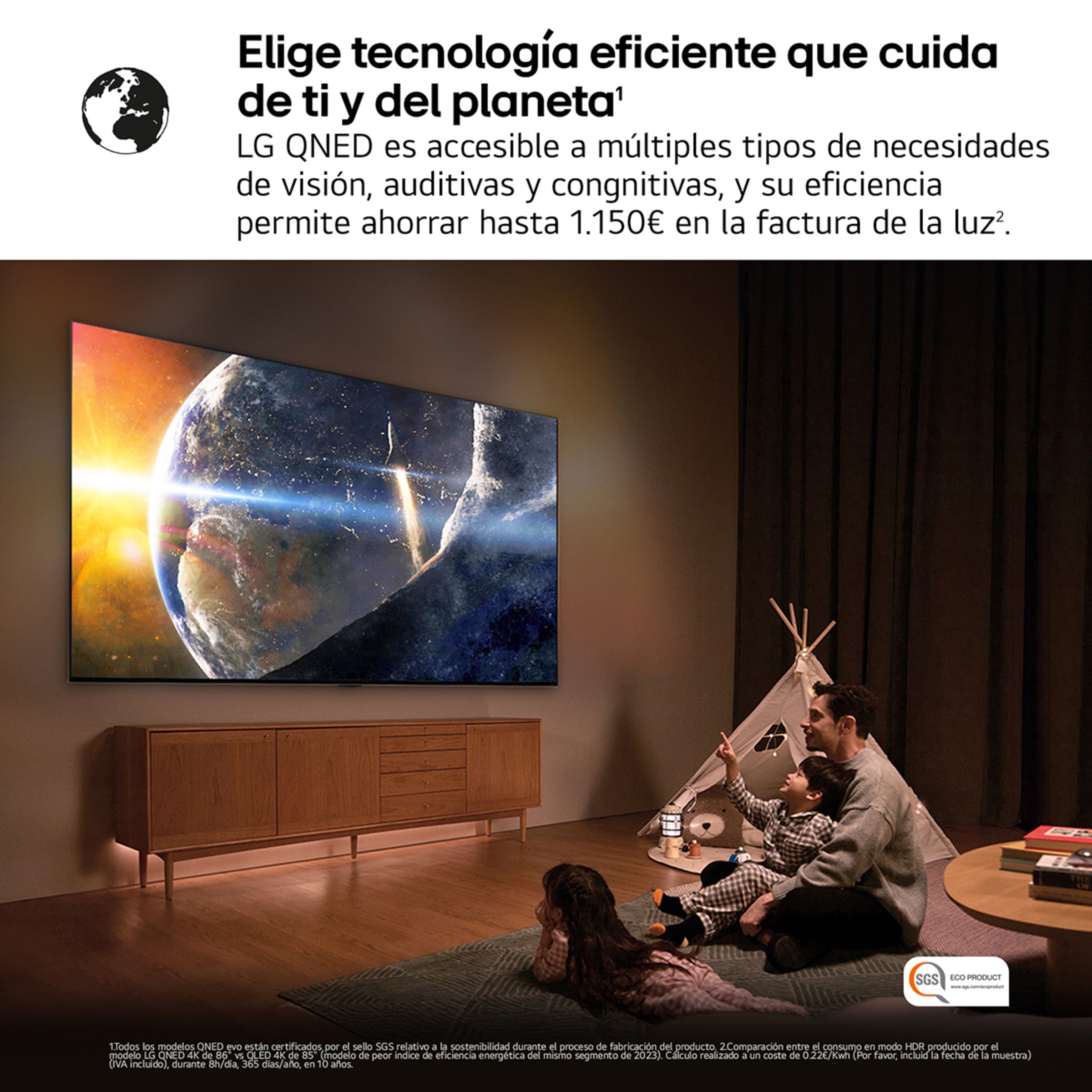 TV QNED evo MiniLED AI 164cm (65") LG 65QNED85A6C, 4K Smart TV Negro-14