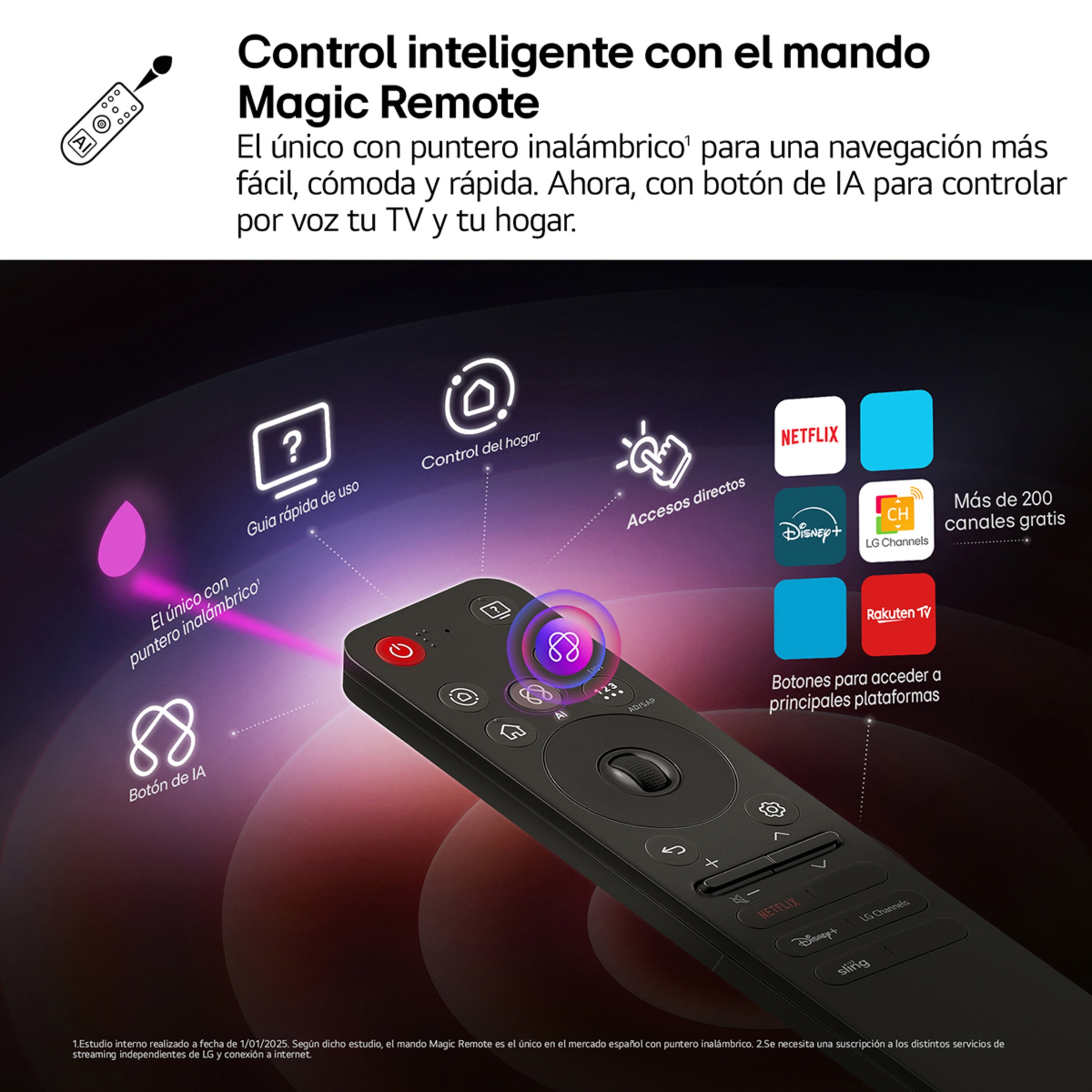 TV QNED AI 164cm (65") LG 65QNED84A6C, 4K Smart TV Negro-10