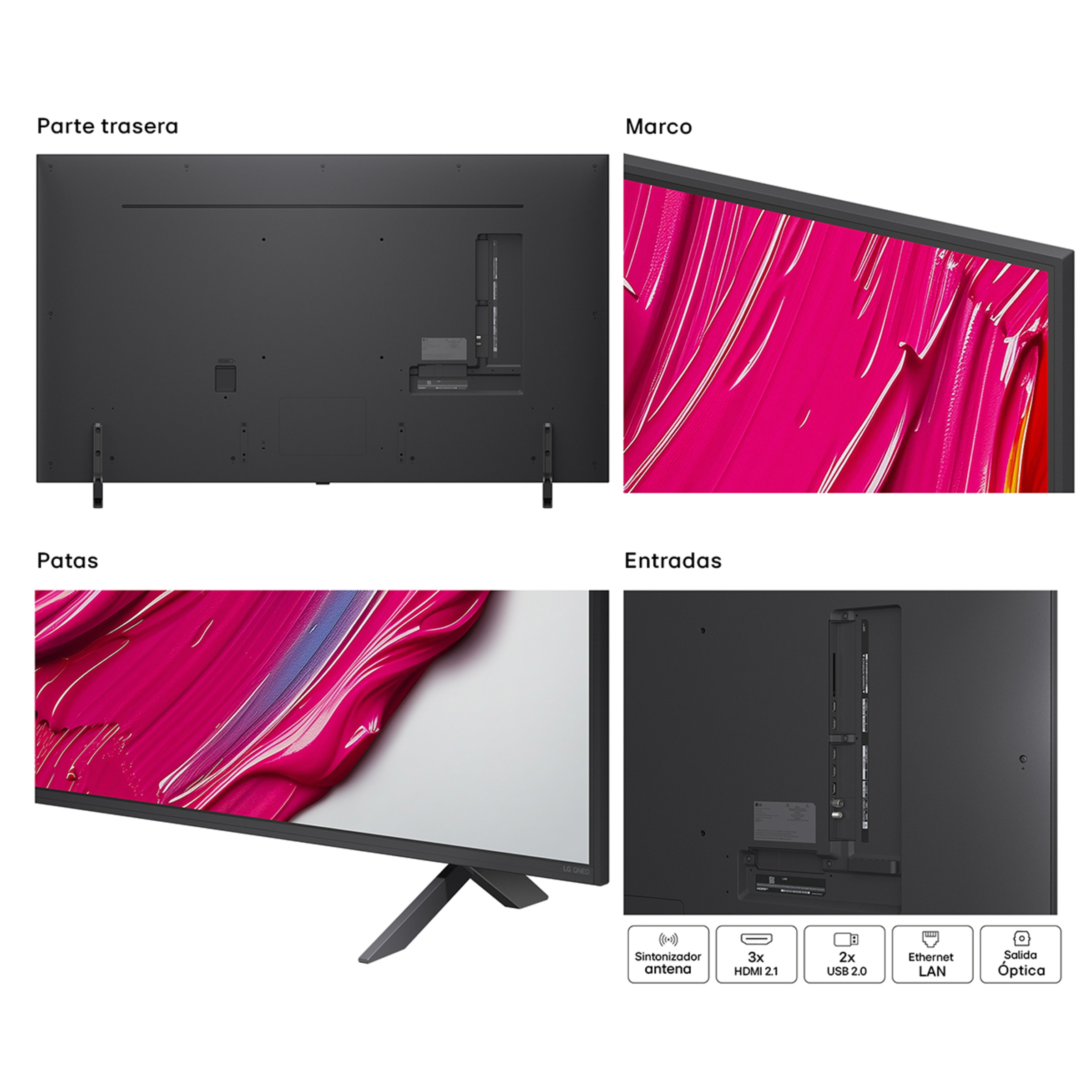TV QNED AI 164cm (65") LG 65QNED80A6A, 4K Smart TV Negro-17