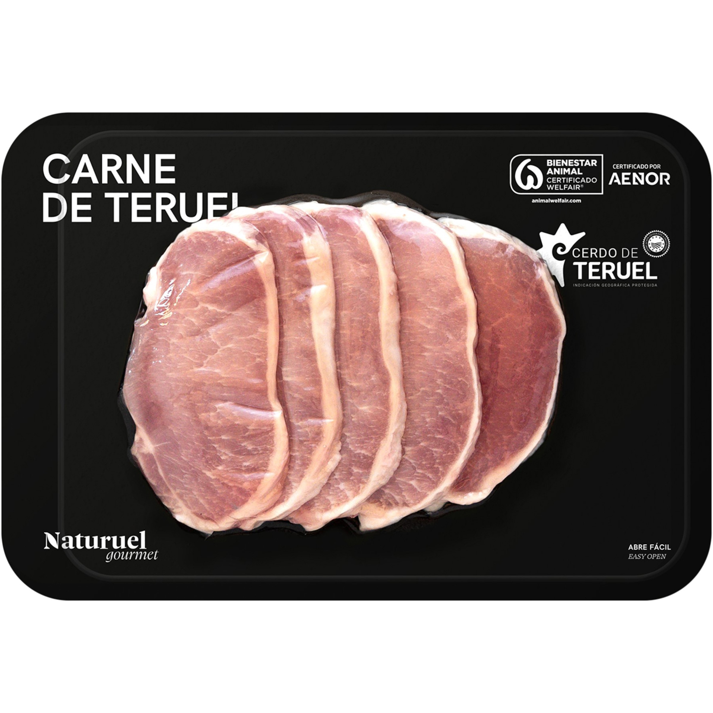 Gourmet lomo de cerdo fresco 50% Duroc IGP cerdo de Teruel envasado al vacío 250 g peso aproximado
