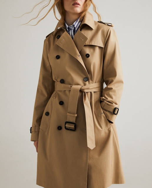 Imagen 0 de Gabardina larga con cinturón