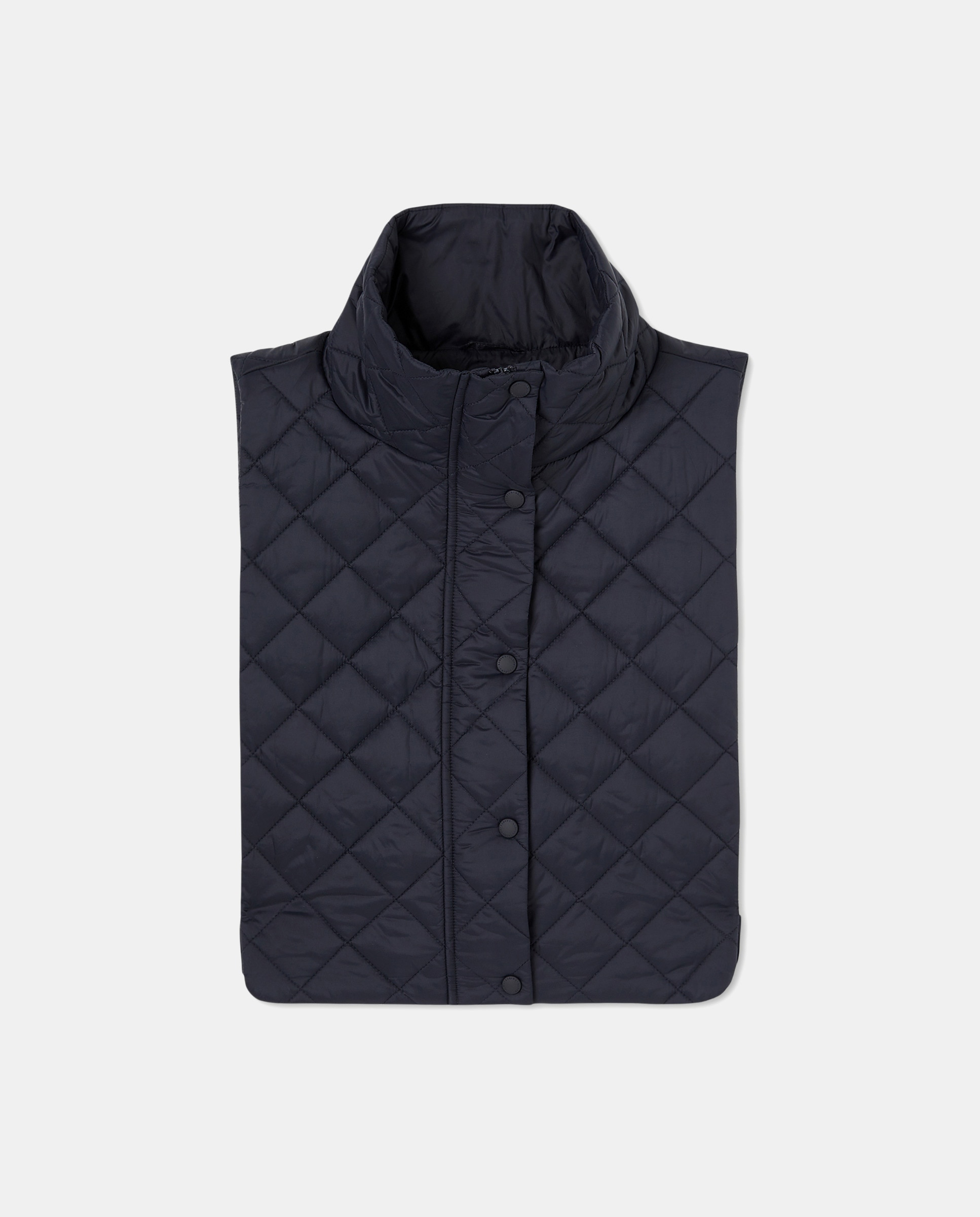 Peitilho com Acolchoado de Losangos Azul-marinho-1