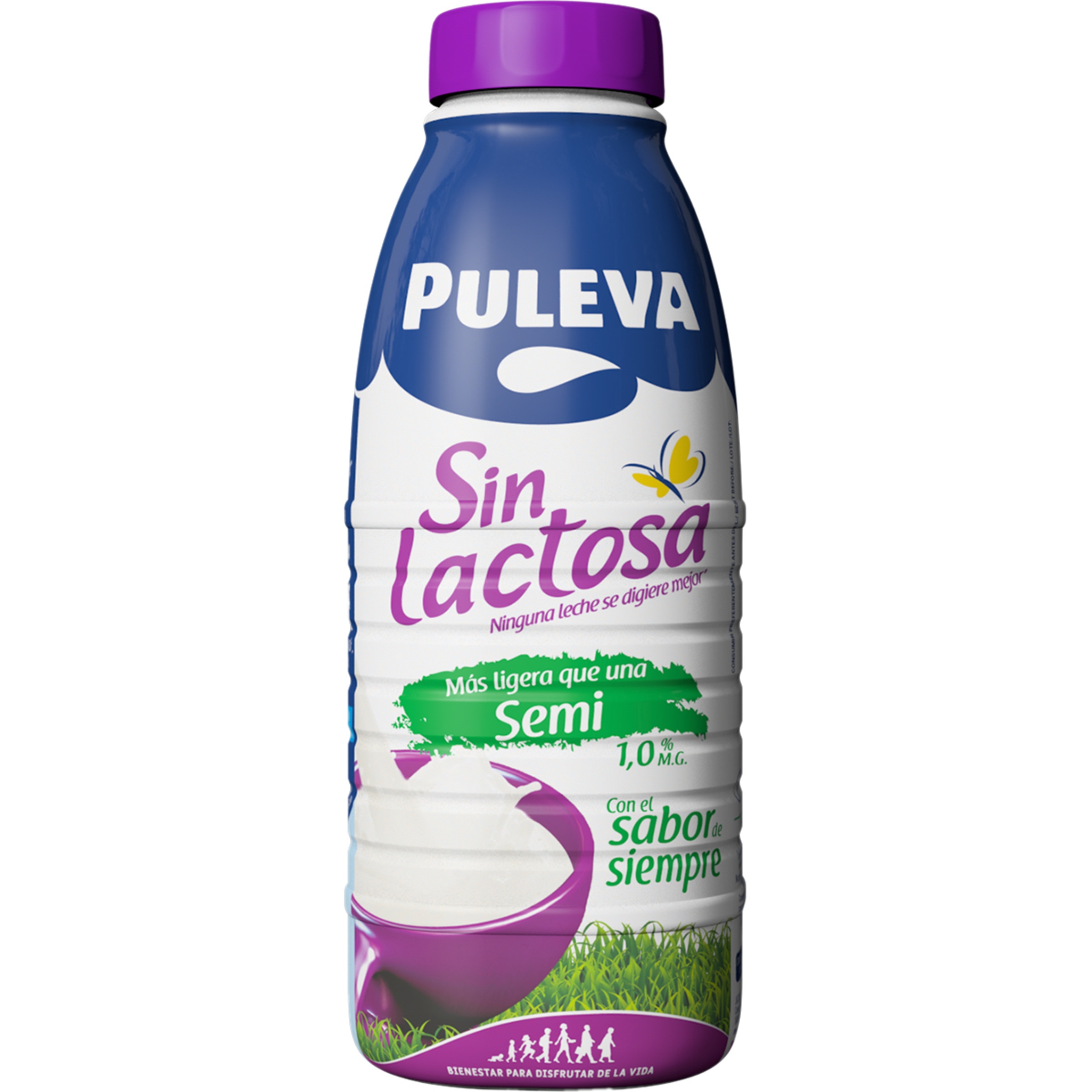 leche semidesnatada más ligera que una semi 1% materia grasa sin lactosa botella 1 l