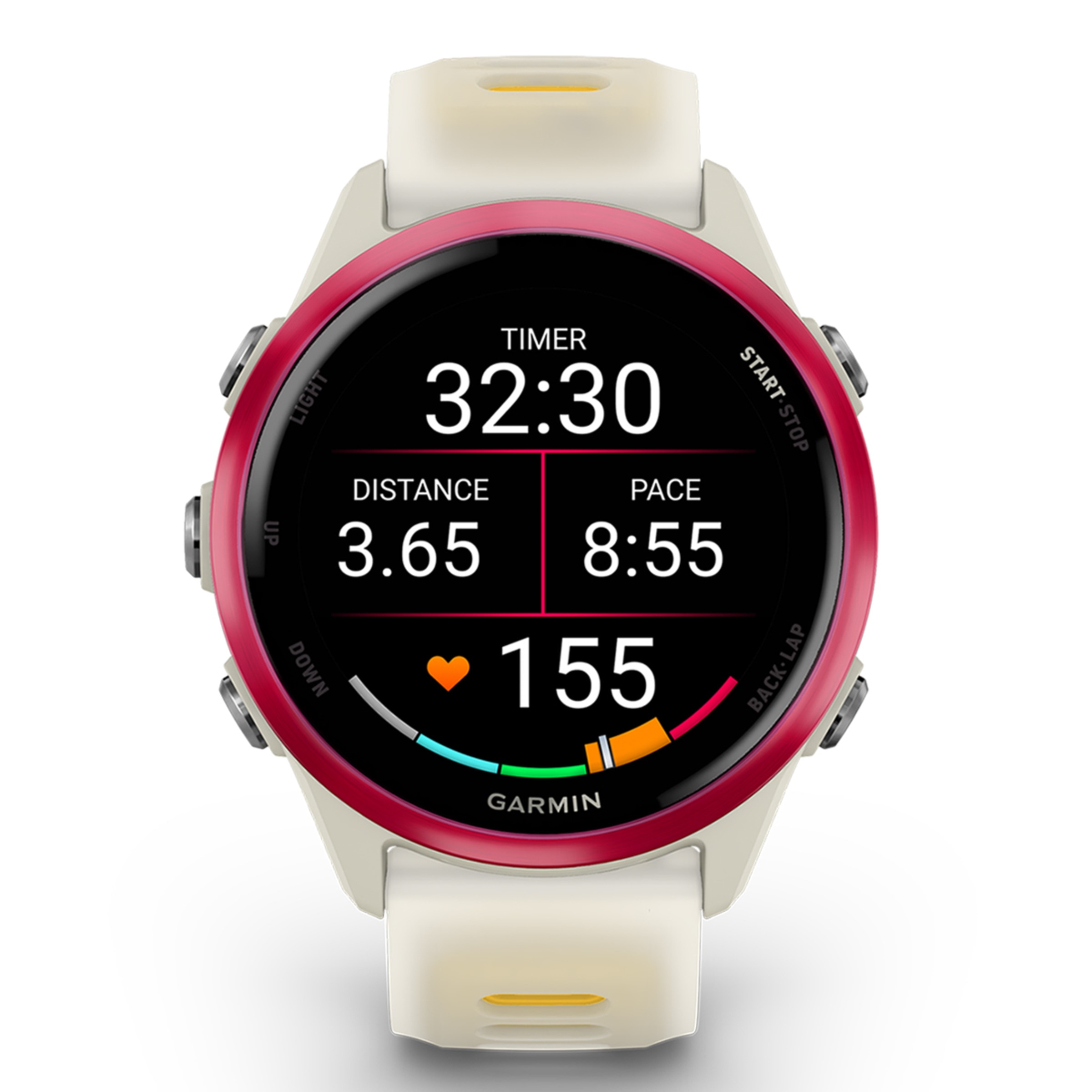 Relógio Smartwatch Unissexo Forerunner 570 42 mm - Bege/Laranja Bege-7