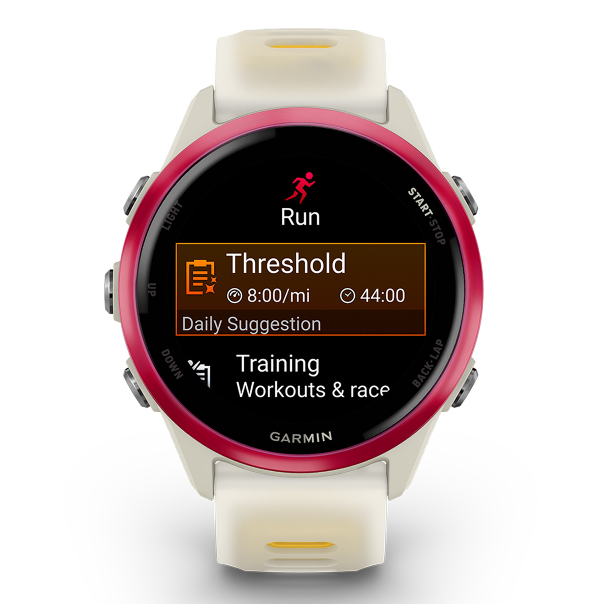 Relógio Smartwatch Unissexo Forerunner 570 42 mm - Bege/Laranja Bege-6
