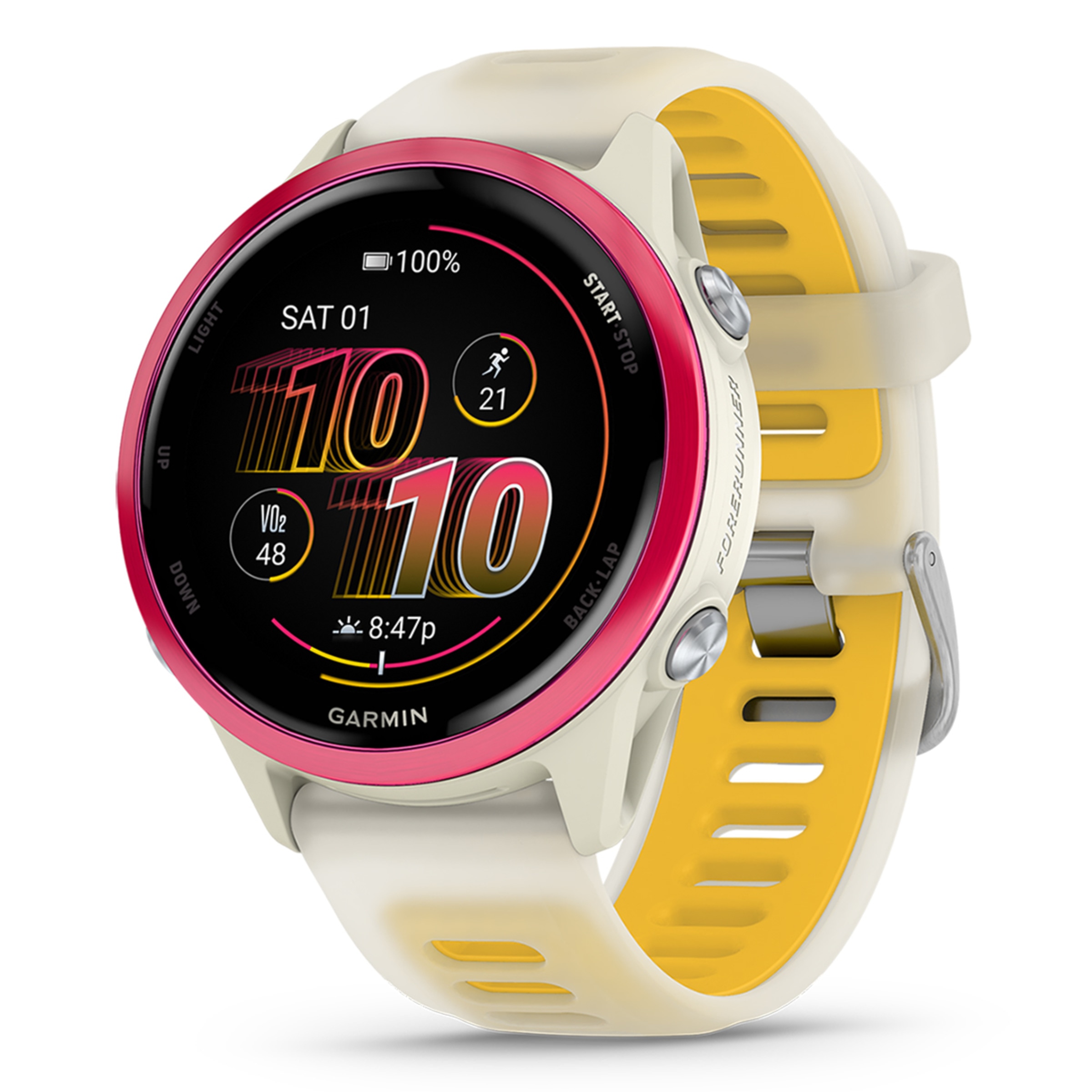 Relógio Smartwatch Unissexo Forerunner 570 42 mm - Bege/Laranja Bege-1