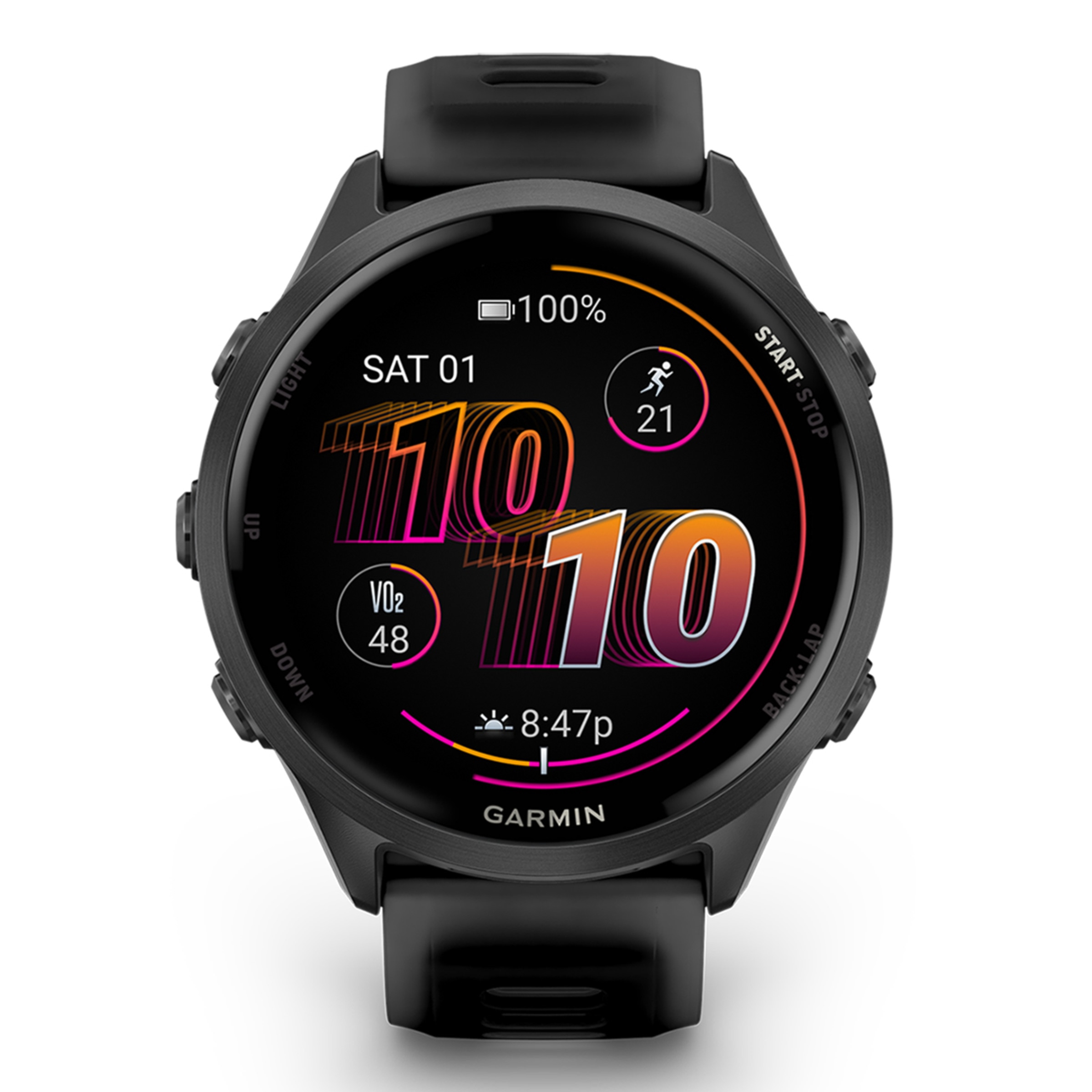 Relógio Smartwatch Unissexo Forerunner 570 47 mm - Preto Preto-6
