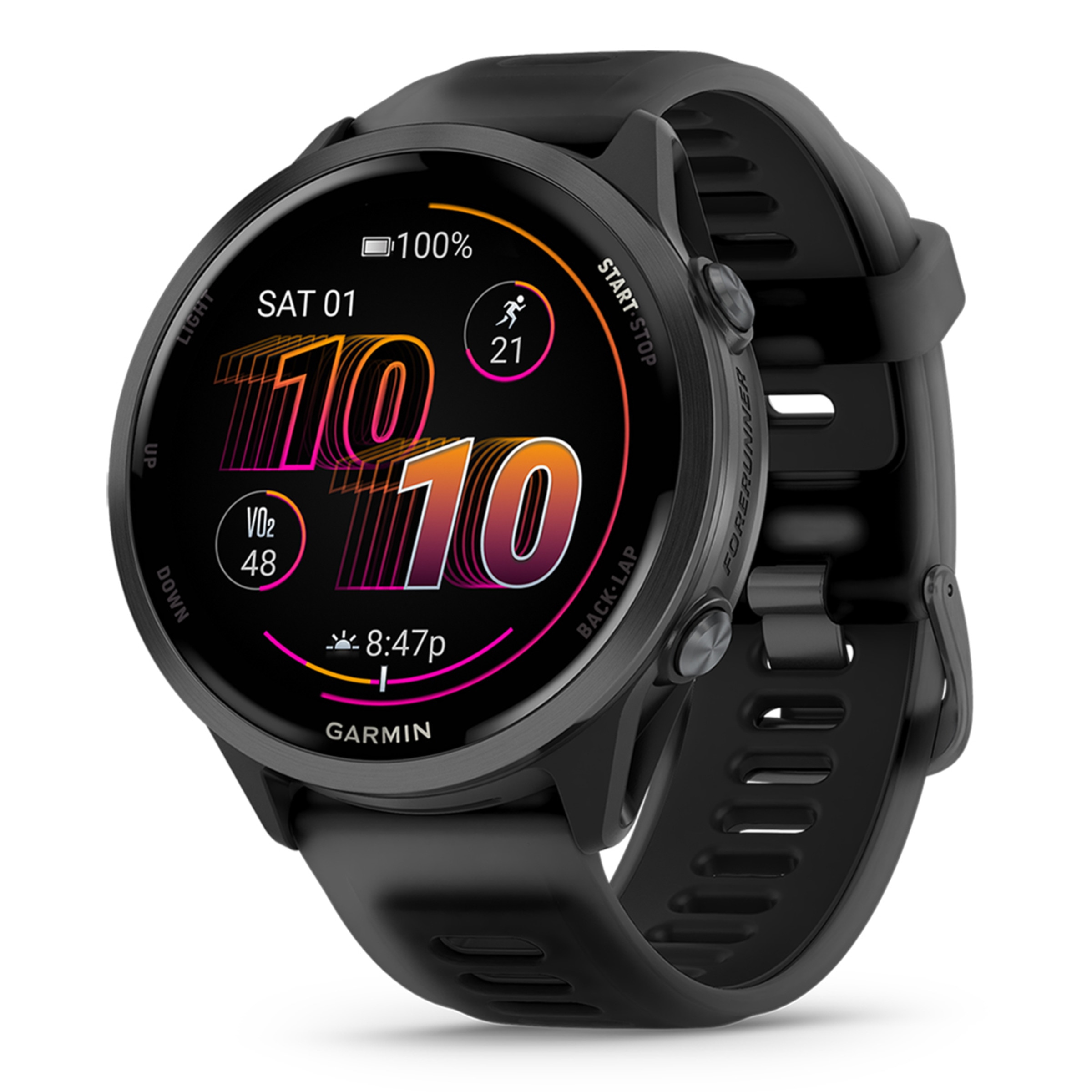 Relógio Smartwatch Unissexo Forerunner 570 47 mm - Preto Preto-1