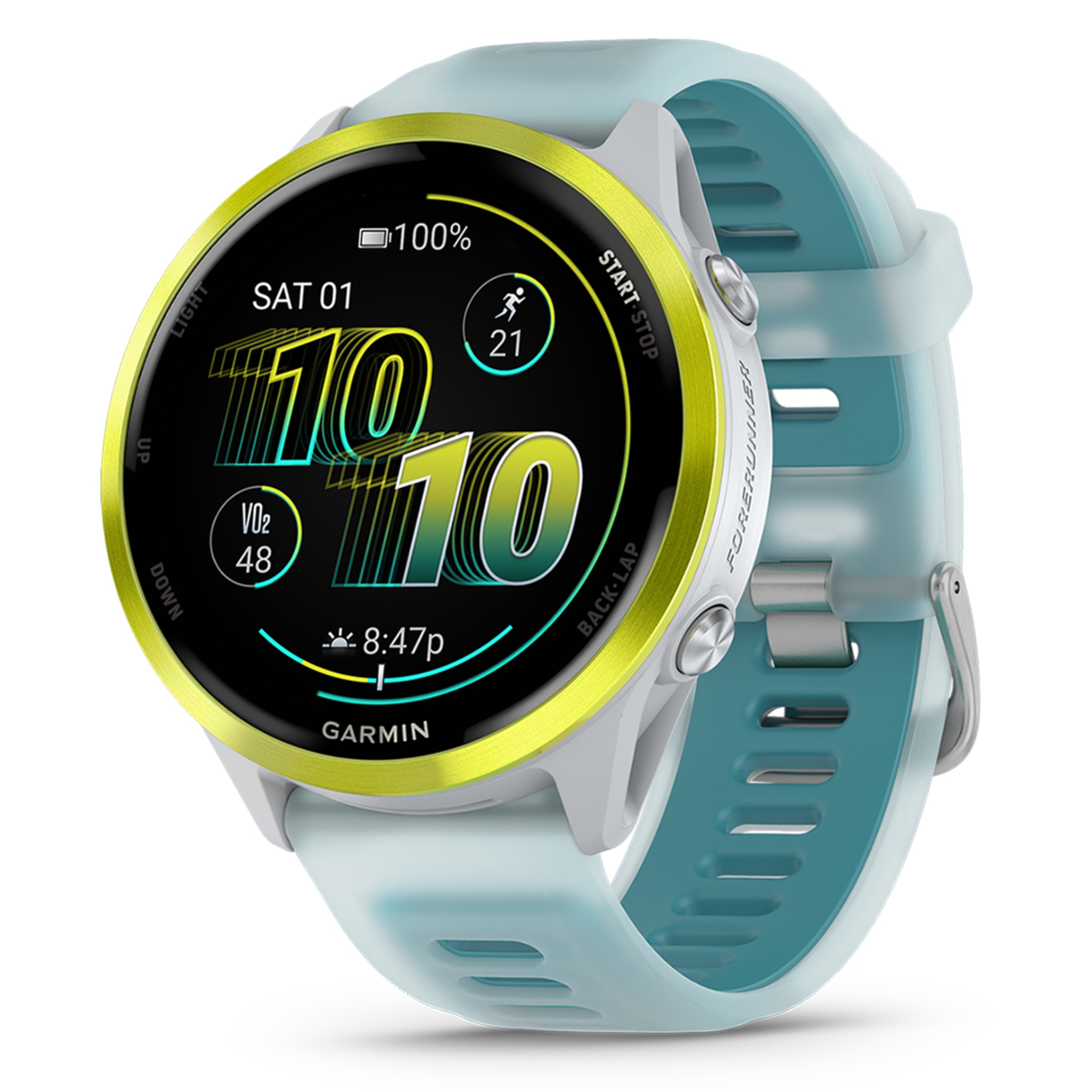 Relógio Smartwatch Unissexo Forerunner 570 47 mm - Branco/Amarelo Branco/Amarelo-1