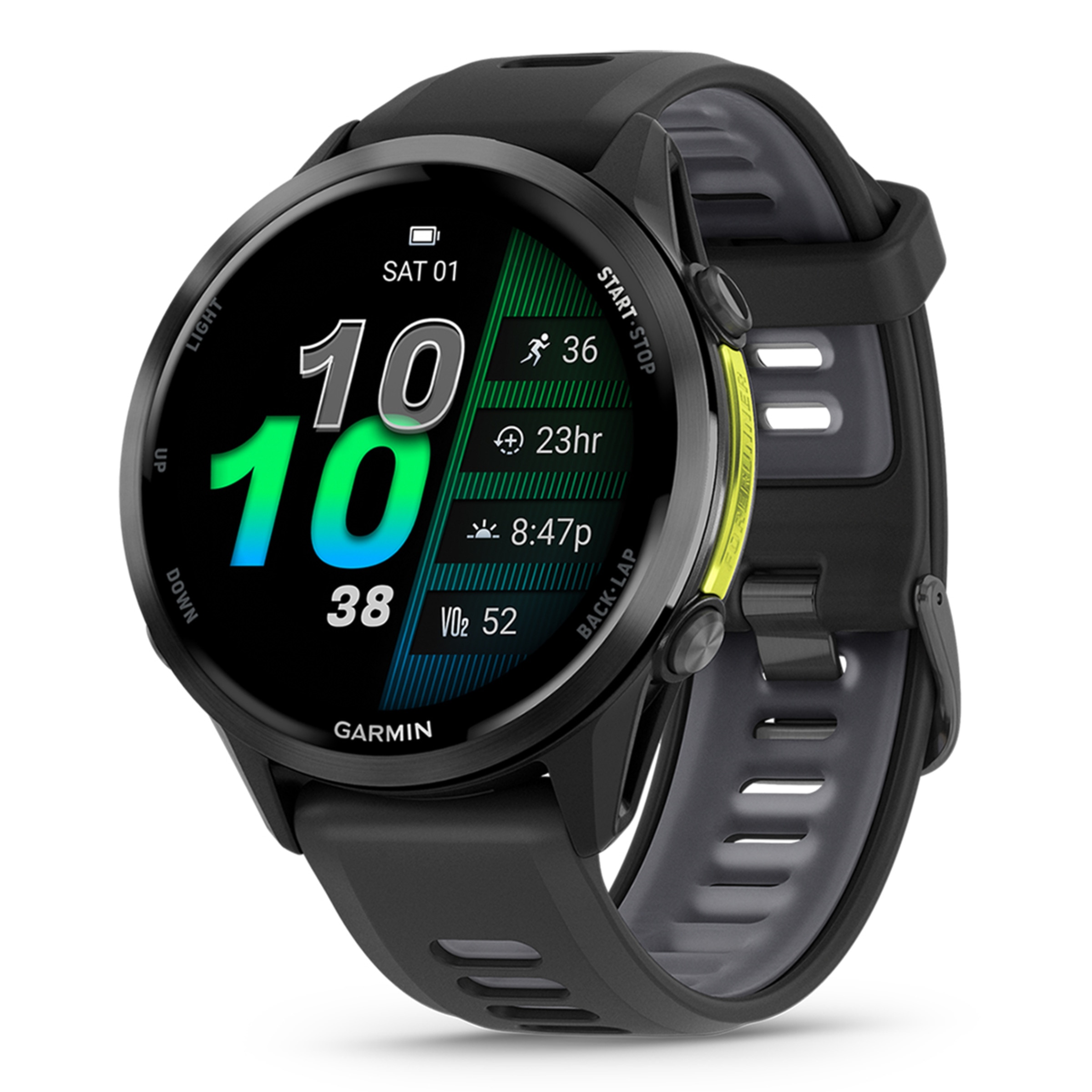 Relógio Smartwatch Unissexo Forerunner® 970 - Branco/Amarelo Preto / Amarelo-1