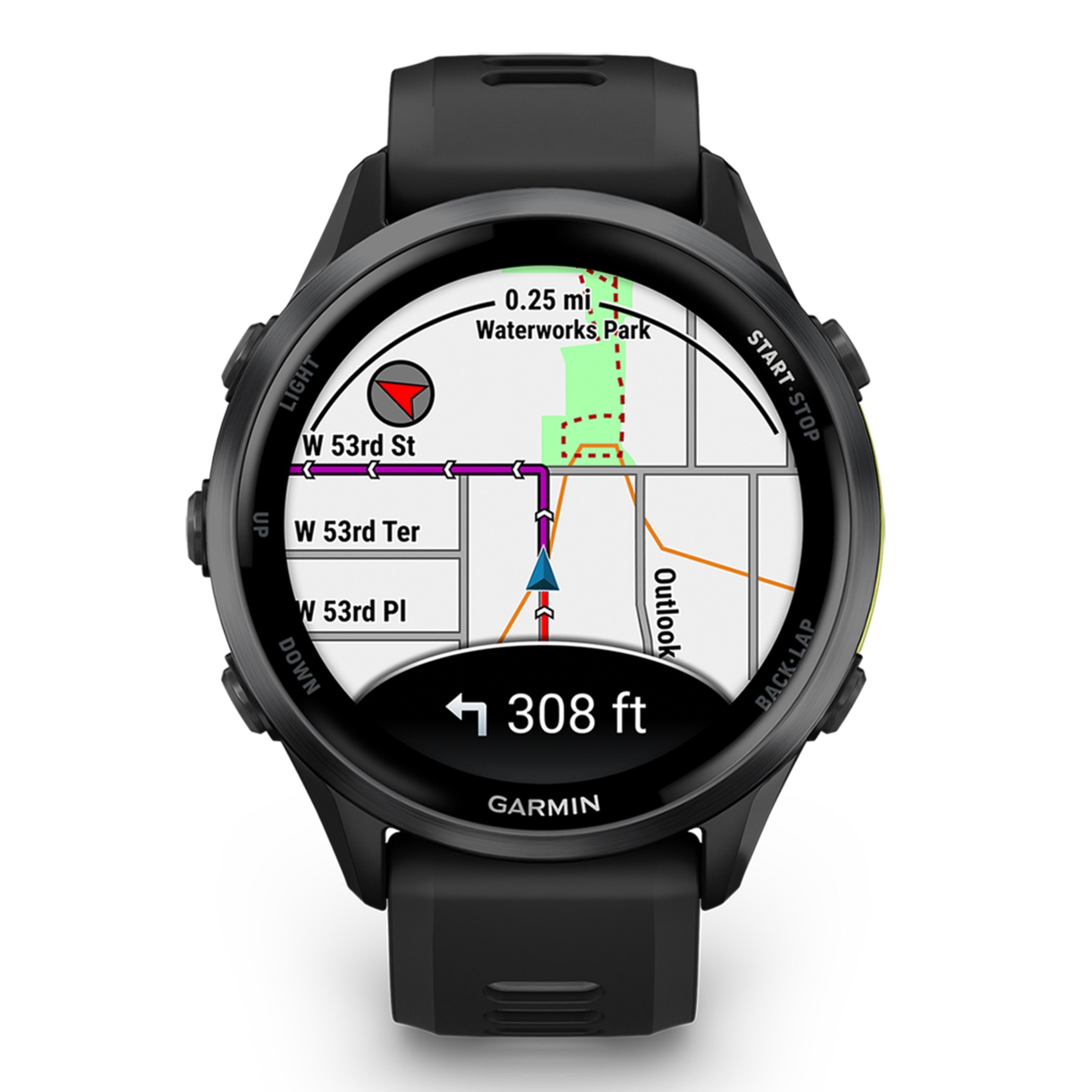 Relógio Smartwatch Unissexo Forerunner® 970 - Branco/Amarelo Preto / Amarelo-9