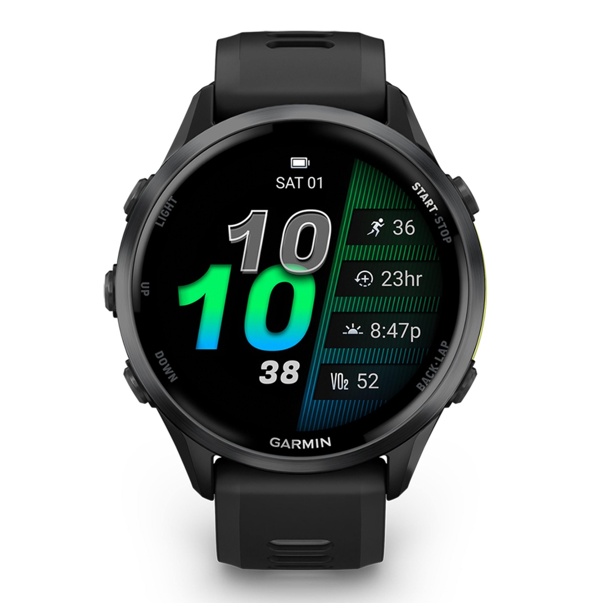 Relógio Smartwatch Unissexo Forerunner® 970 - Branco/Amarelo Preto / Amarelo-6