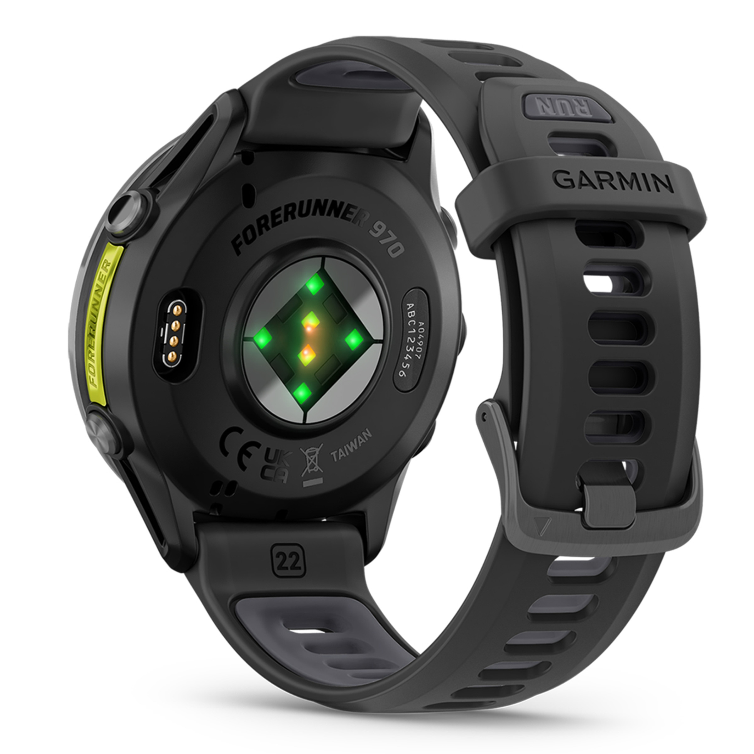 Relógio Smartwatch Unissexo Forerunner® 970 - Branco/Amarelo Preto / Amarelo-4