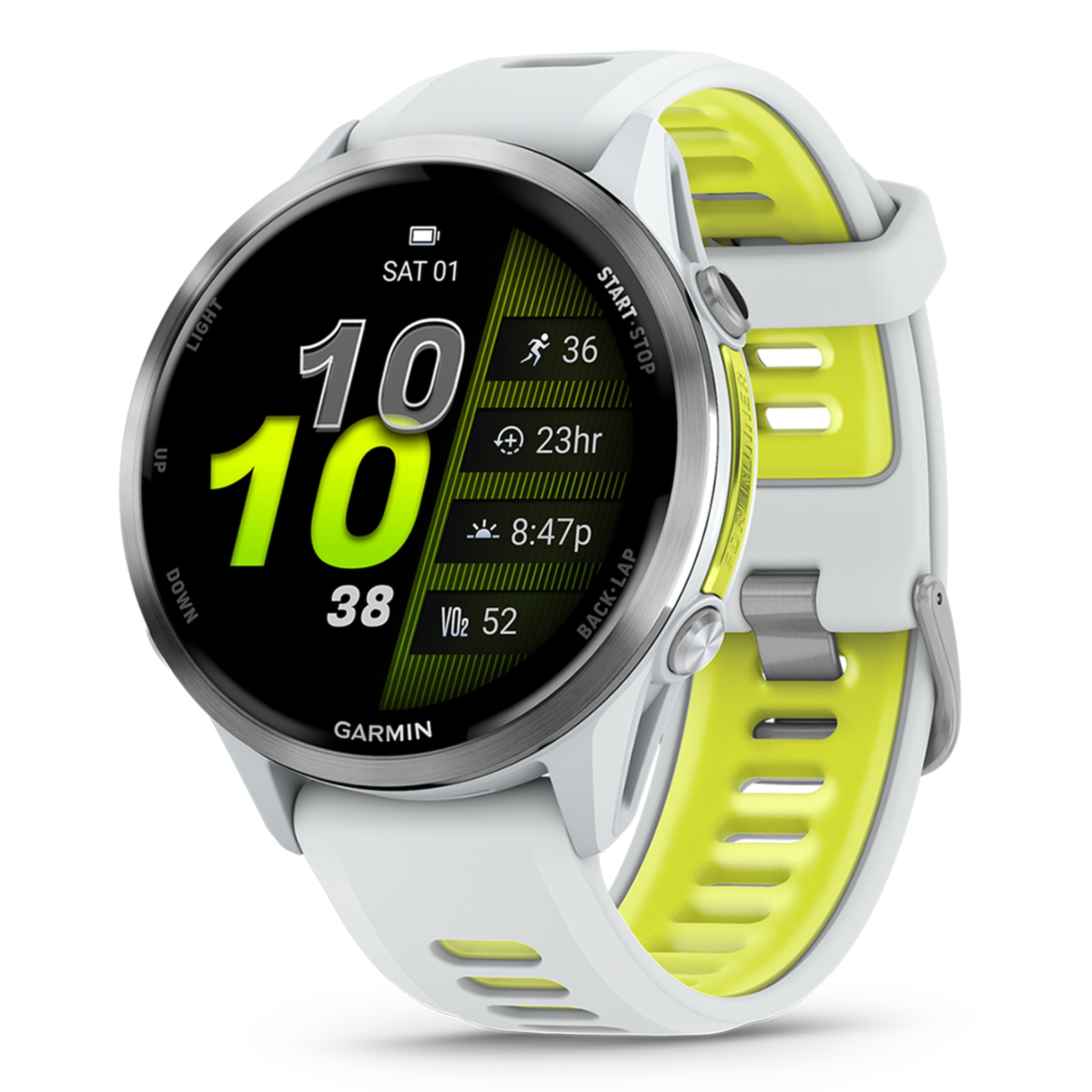 Relógio Smartwatch Unissexo Forerunner® 970 - Branco/Amarelo Branco/Amarelo-1
