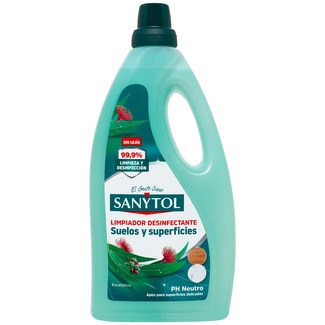 limpiador desinfectante sin lejía para todo tipo de superficies ph neutro botella 1,2 l - Sanytol