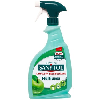 limpiador desinfectante Multiusos sin lejía manzana pistola 750 ml para todo tipo de superficies - Sanytol