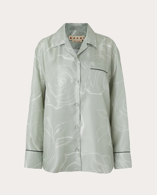 Imagen 0 de Camisa de seda estampada