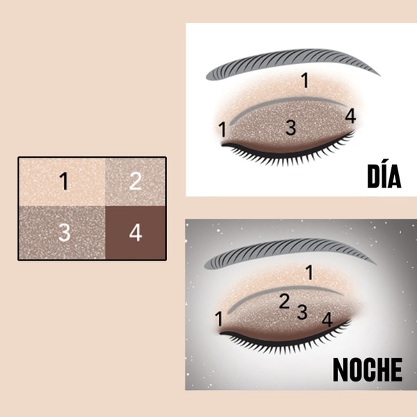 Lidschattenpalette Colorstay Day To Night langer Halt 4 Farben 500 Addictive