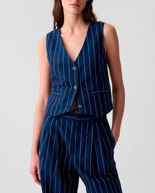 Imagen 0 de Chaleco de mujer de rayas