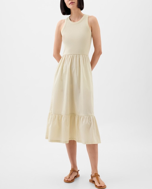 Imagen 0 de Vestido midi  liso sin mangas