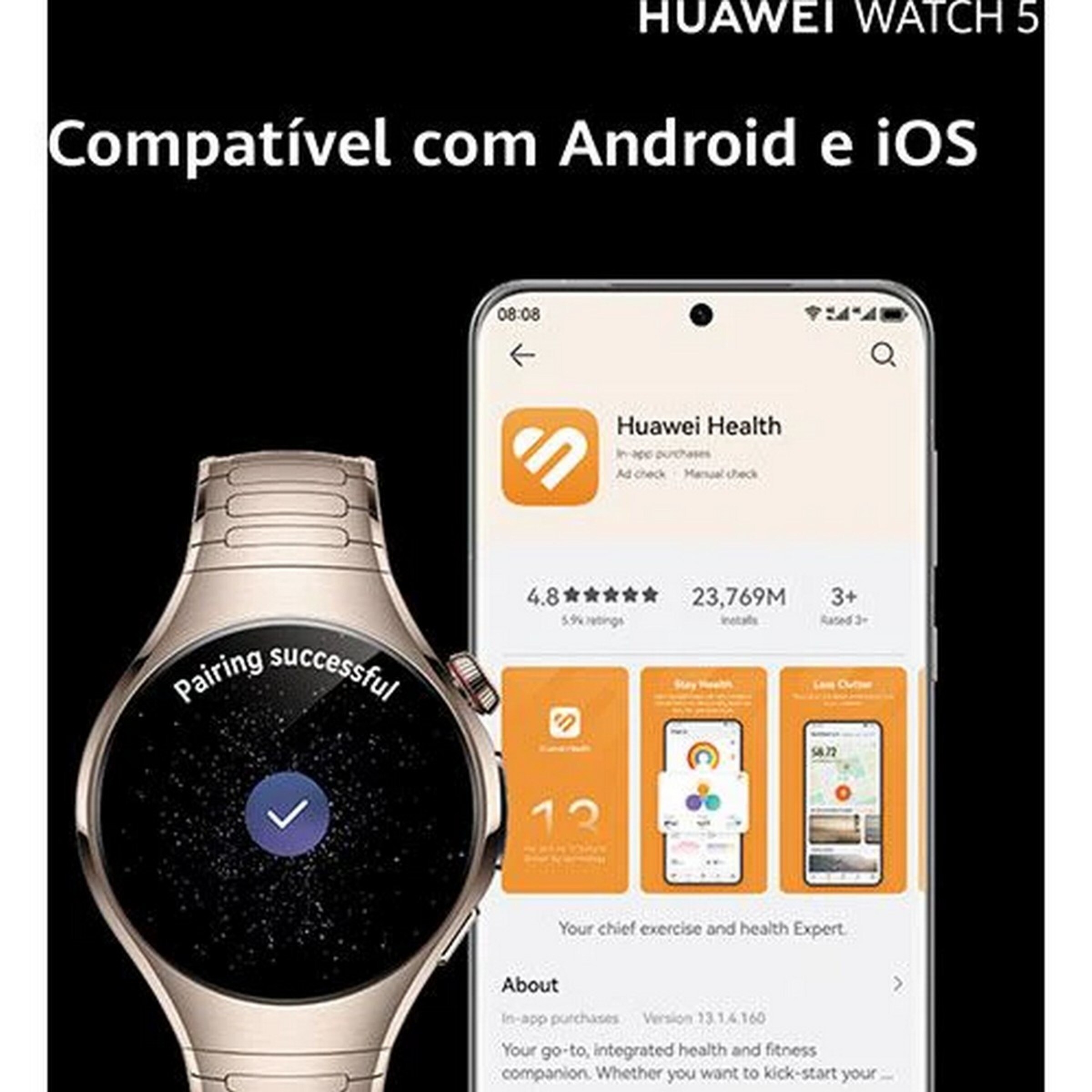 Bundle Huawei Watch 5 42mm + Freebuds 6i - Titanium Rose 7