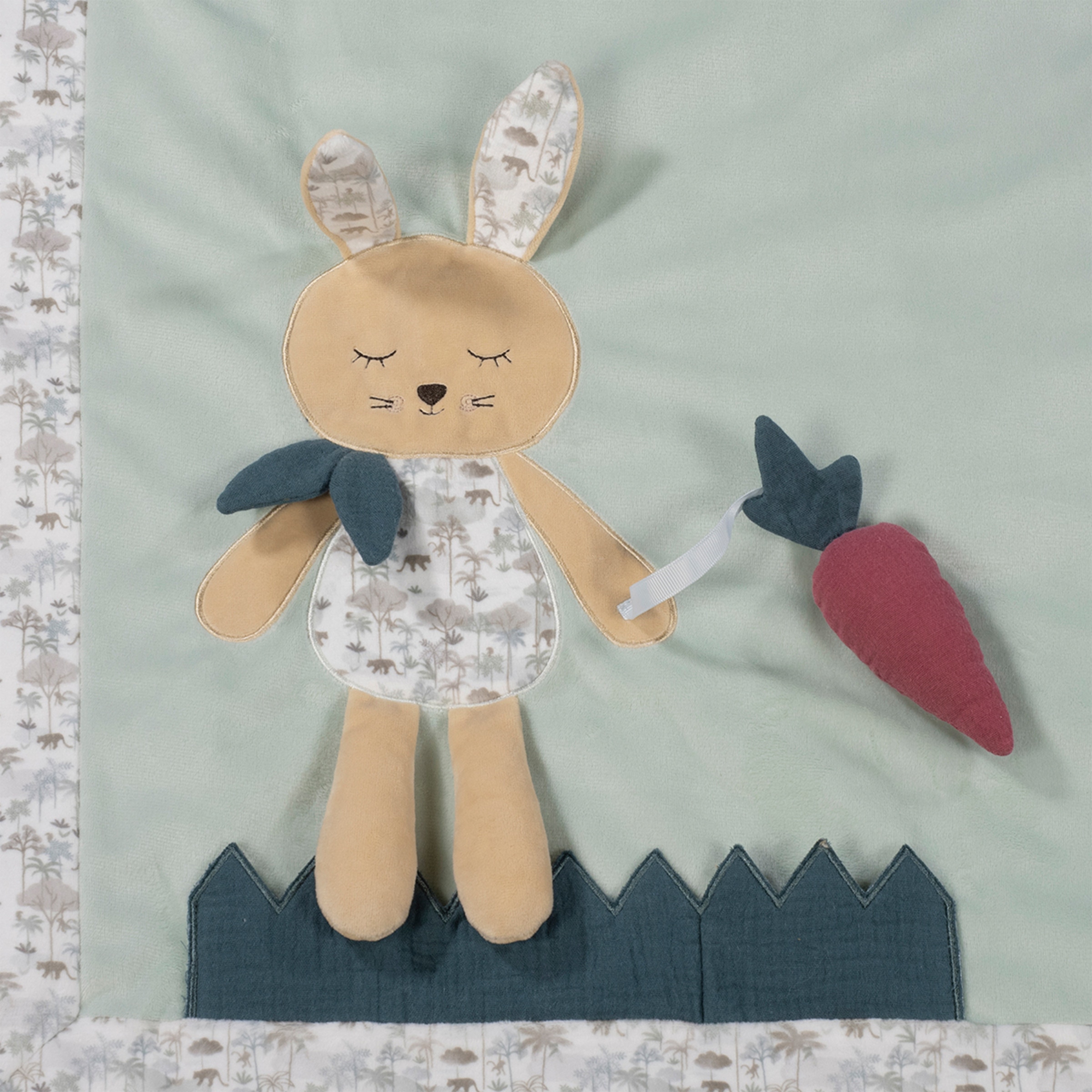 Tapete de Atividades sem Arco Mr&Mrs Rabbit Verde Água-3