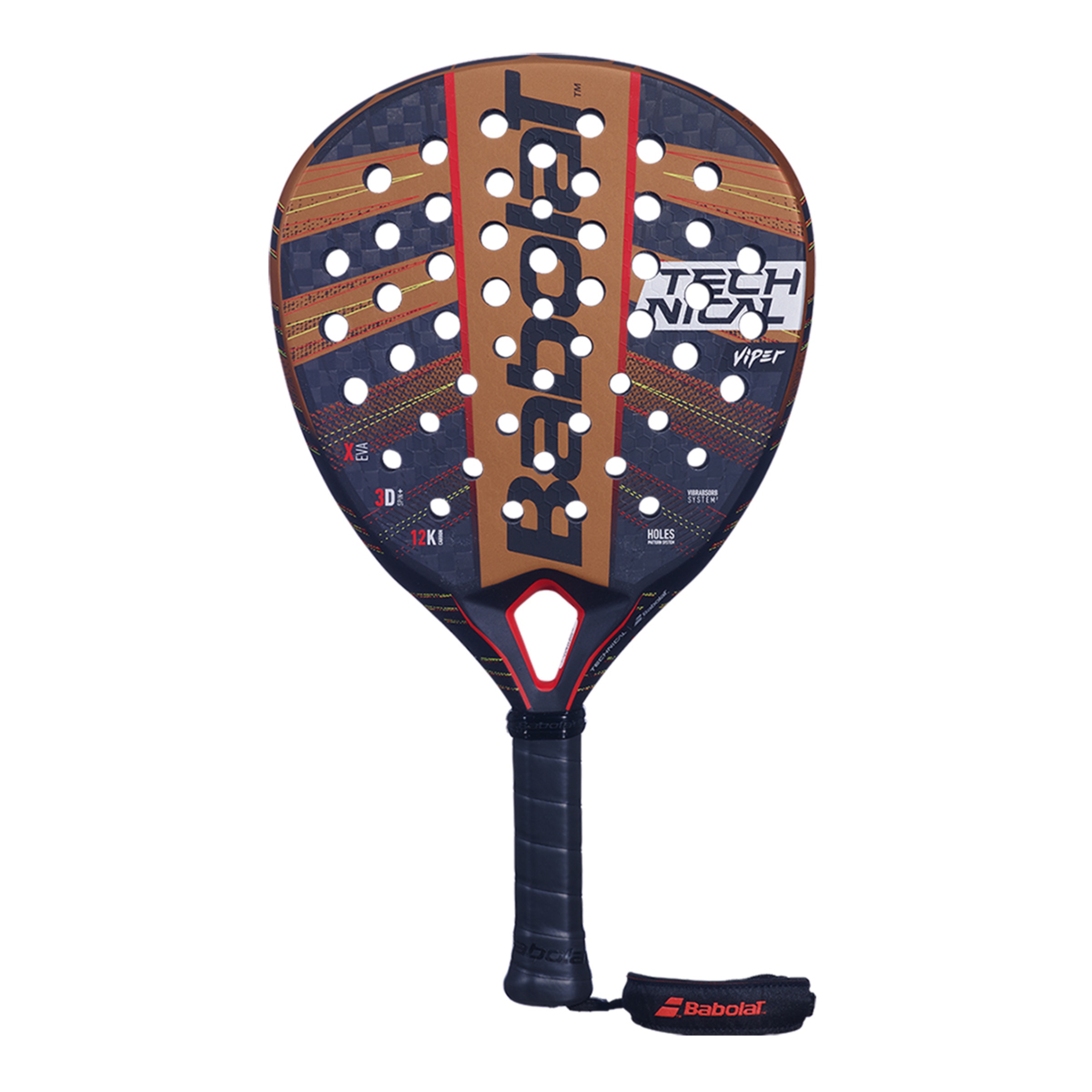 Raquete de Padel Technical Viper Vermelho / Preto-1
