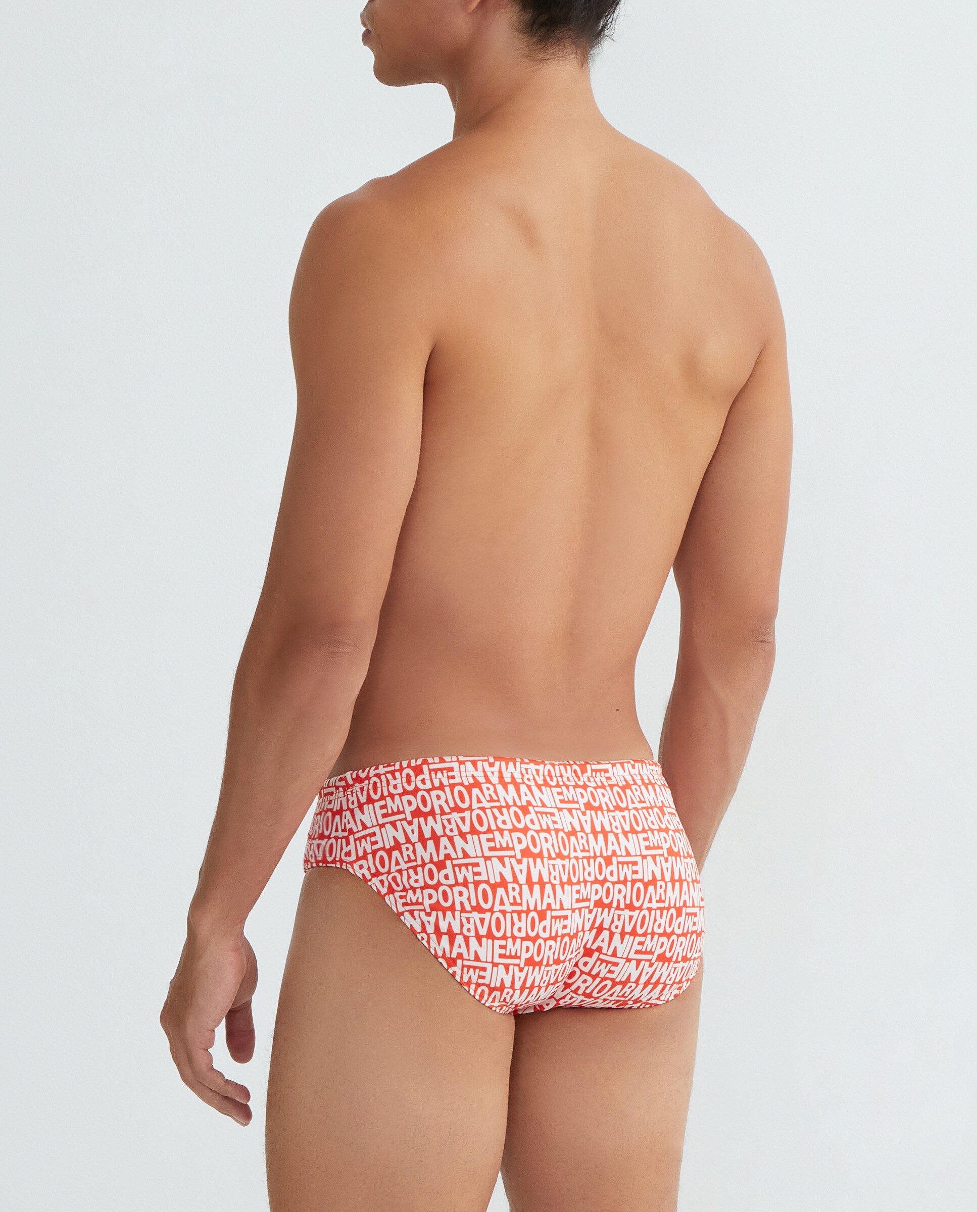 Slip de Banho com All Over Print de Logótipo Vermelho-2