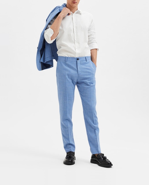 Imagen 0 de Pantalón de traje de hombre Slim Fit lino