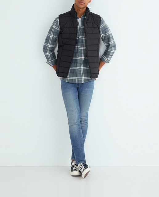 Imagen 0 de Chaleco de hombre ligero con cierre de cremallera